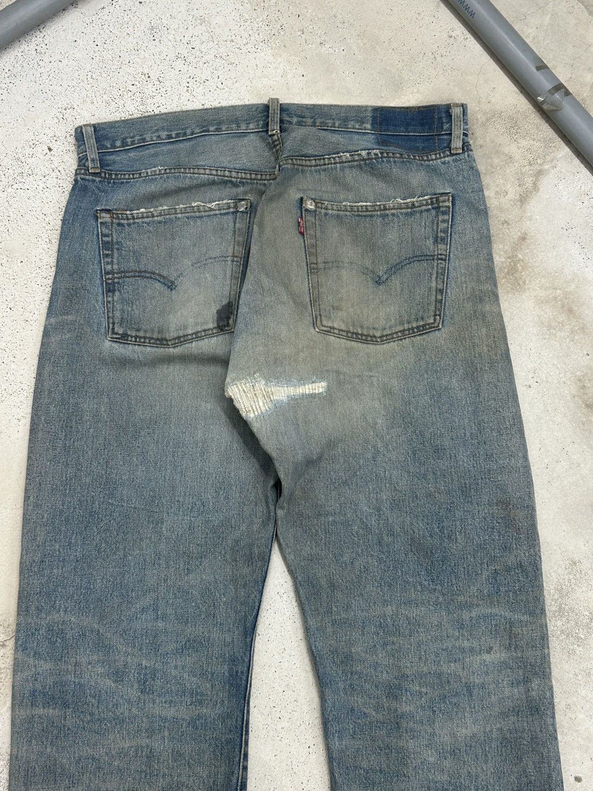 Levi's Vintage Levis 501 Baggy Jeans Selvedge Dirty Washed Size US 34 / EU 50 - 10 Thumbnail