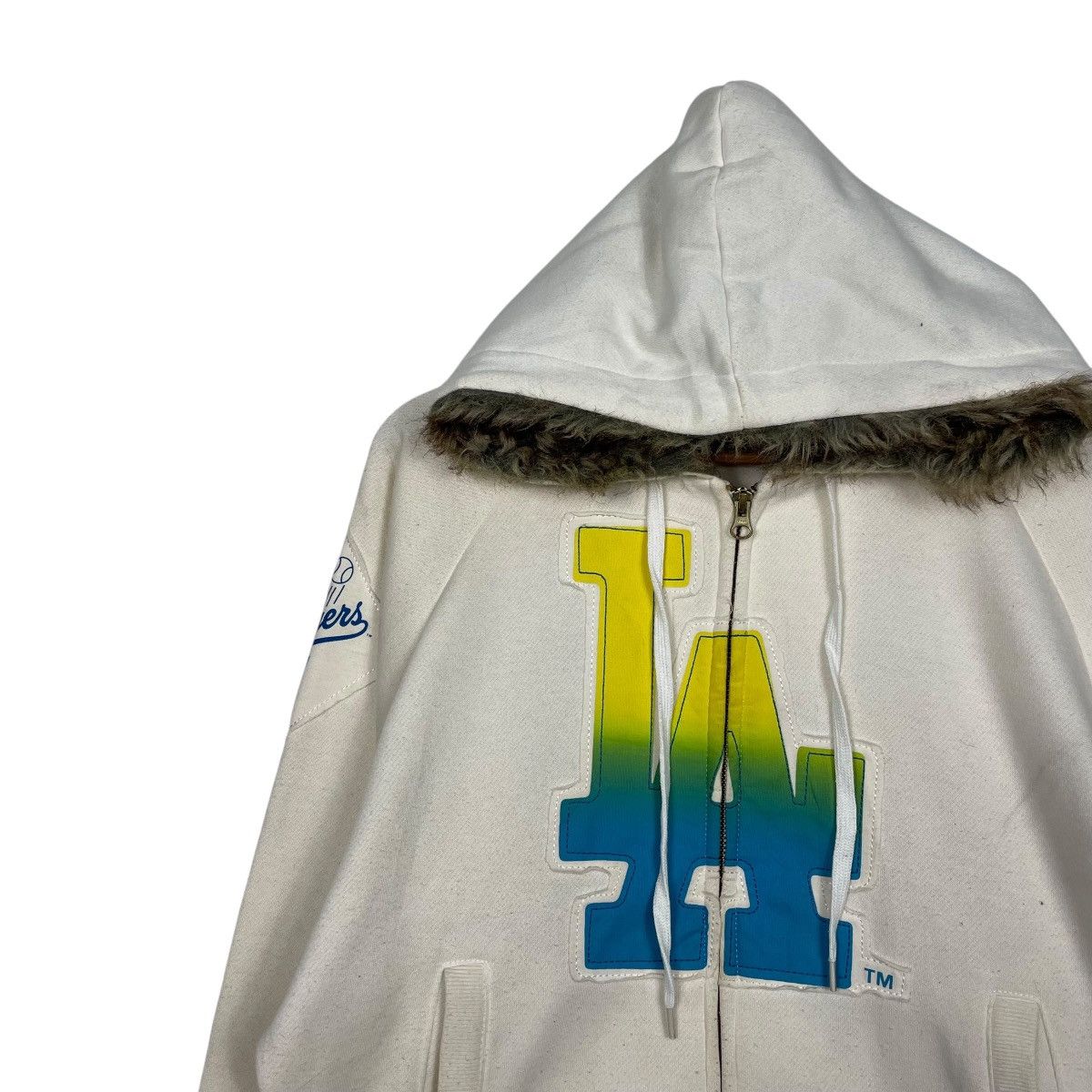 MLB Los Angeles Dodgers Baseball Zipper Hoodie Size M / US 6-8 / IT 42-44 - 6 Thumbnail