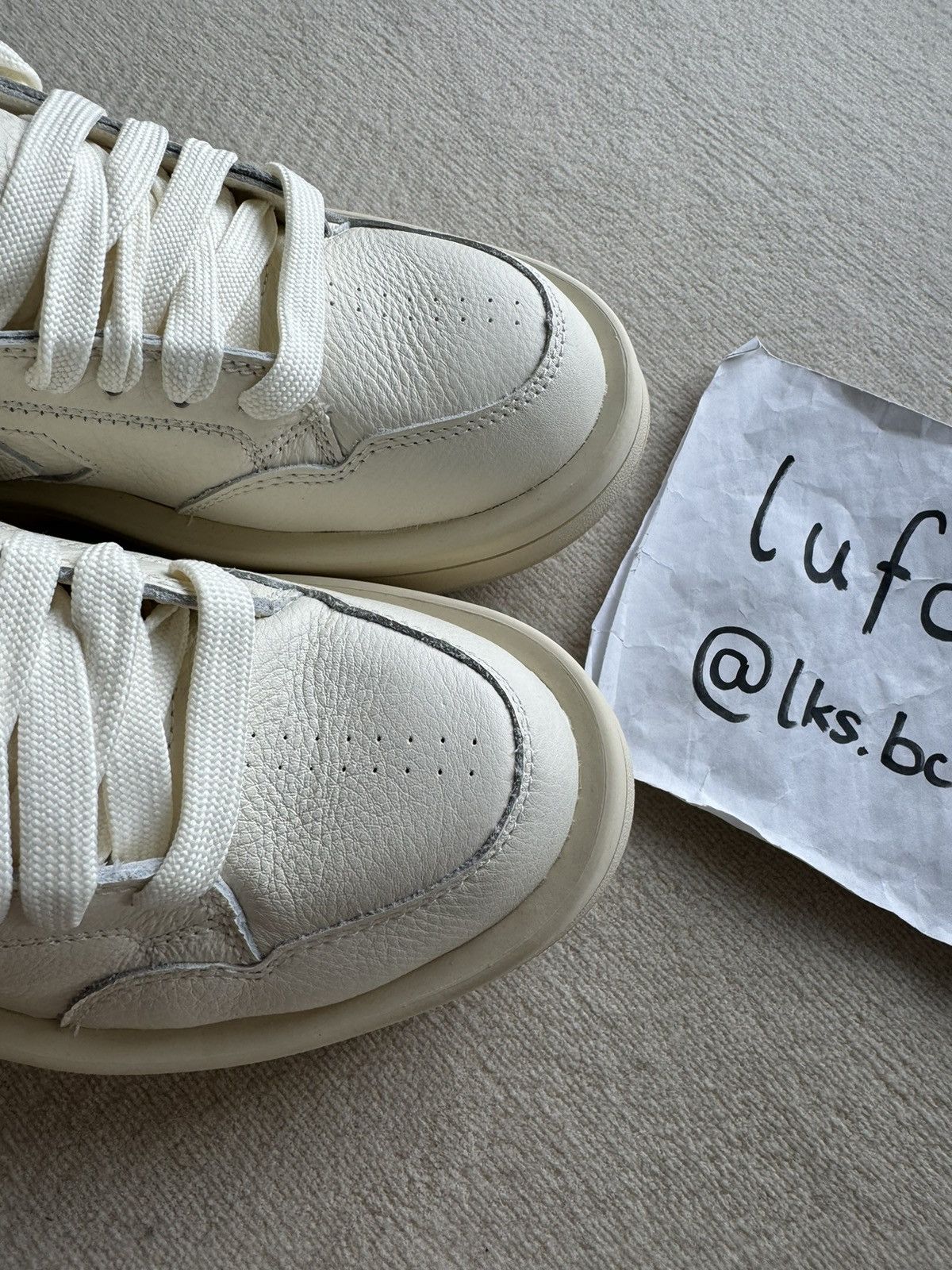 Converse × Rick Owens Drkshdw NEW | TURBOWPN DRKSHDW X CONVERSE WOMENS WHITE/MILK Size US 10 / IT 40 - 4 Thumbnail