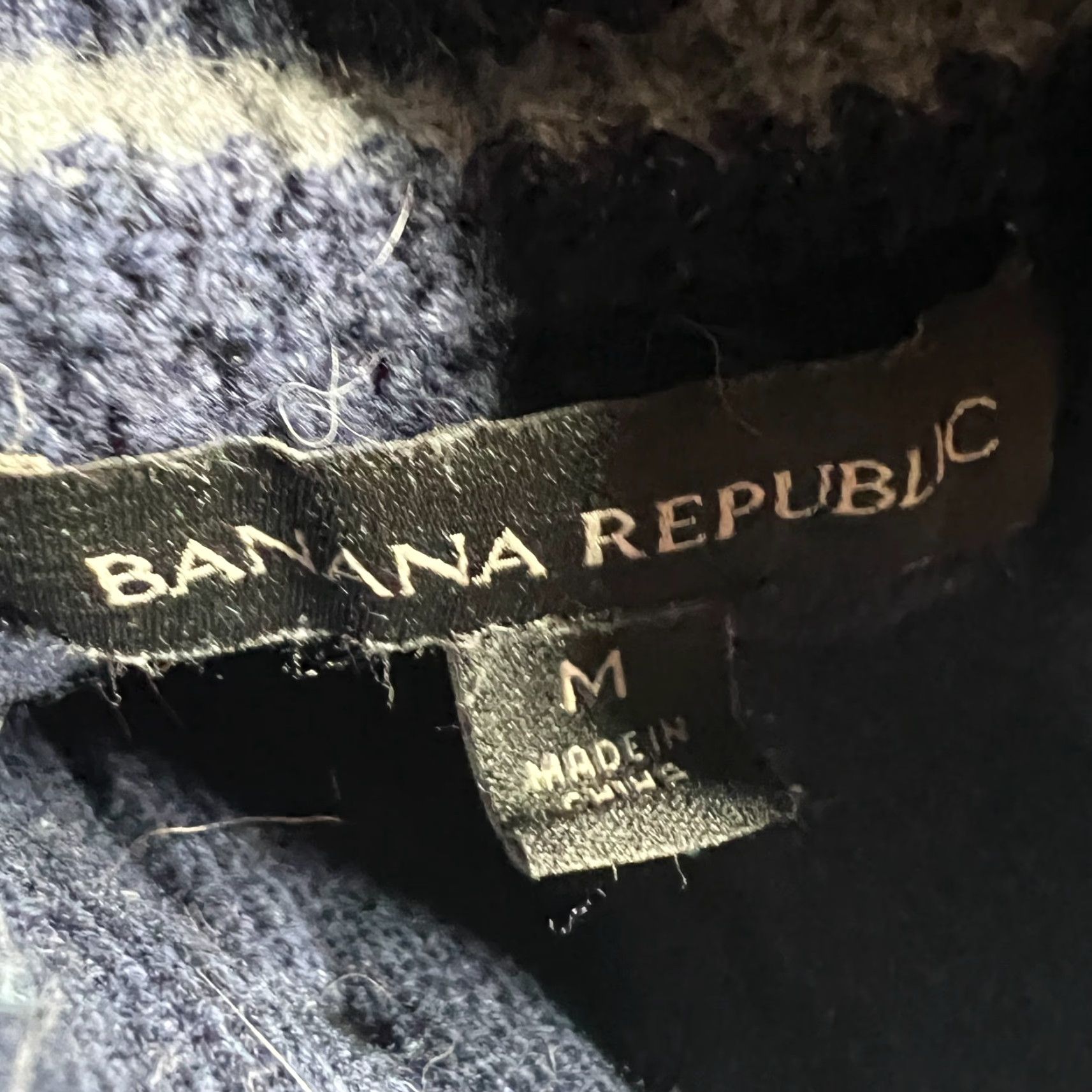 Banana Republic Banana Republic Men’s Waffle Knit Half Zip Sweater Blue Size M Size US M / EU 48-50 / 2 - 5 Thumbnail
