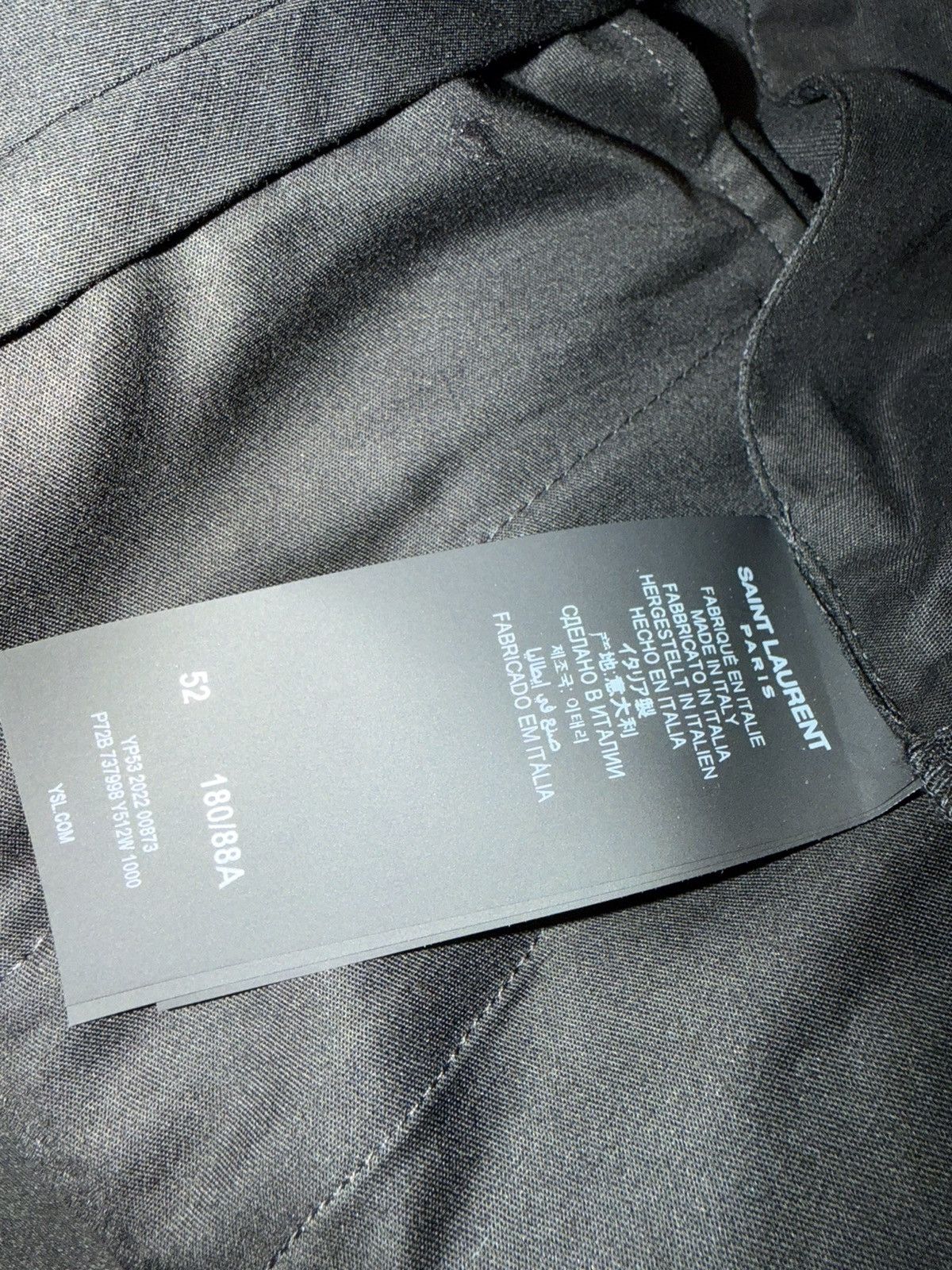 Saint Laurent Paris Saint laurent mens 2023 tuxedo dress pants. 52/36. $1950 Size US 36 / EU 52 - 7 Thumbnail