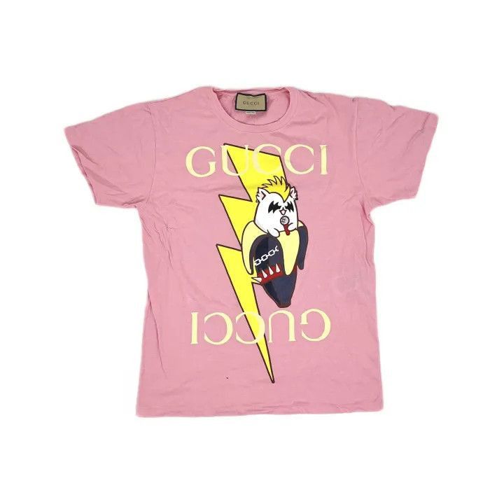 Gucci Gucci Love Parade Cartoon Pink T-Shirt-2507 Size S / US 4 / IT 40 - 8 Thumbnail