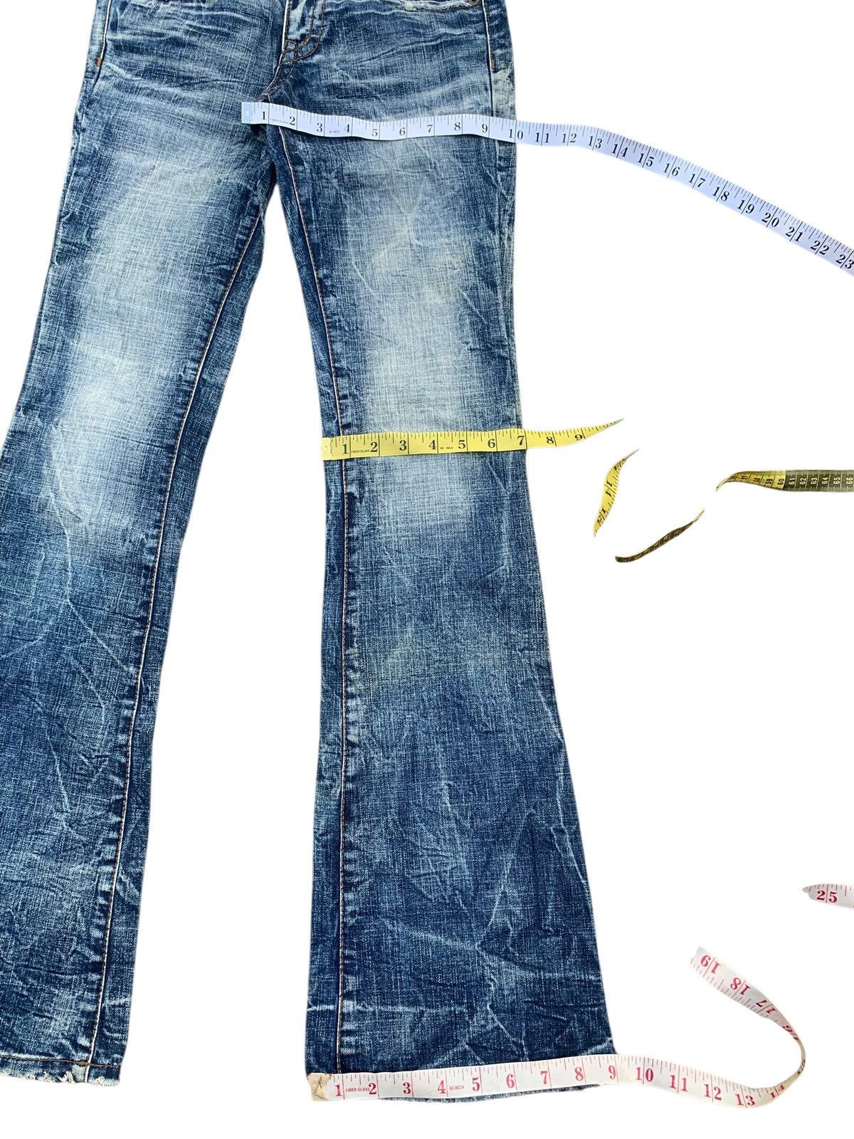 Tornado Mart Flare Cook Jeans Rusty Punk Japanese Distressed denim Size US 28 / EU 44 - 16 Thumbnail