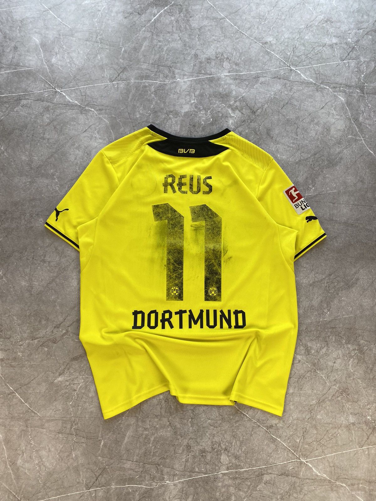 Puma × Vintage Marco Reus BVB Dortmund 2013/2014 Home Soccer Jersey Size US L / EU 52-54 / 3 - 4 Thumbnail