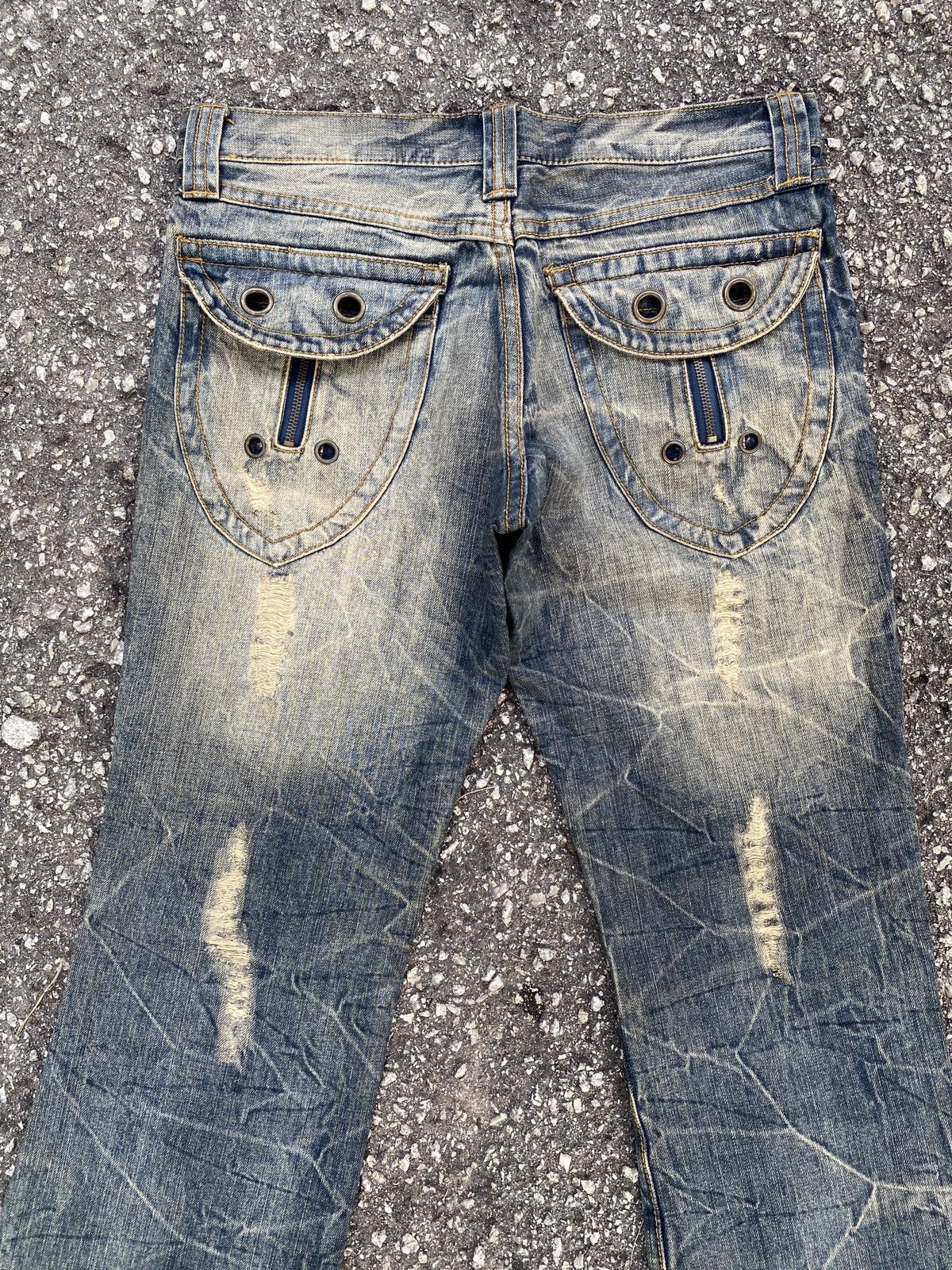 Japanese Brand Japanese Brand Semantics Design Flare Distressed Denim Size US 32 / EU 48 - 8 Thumbnail
