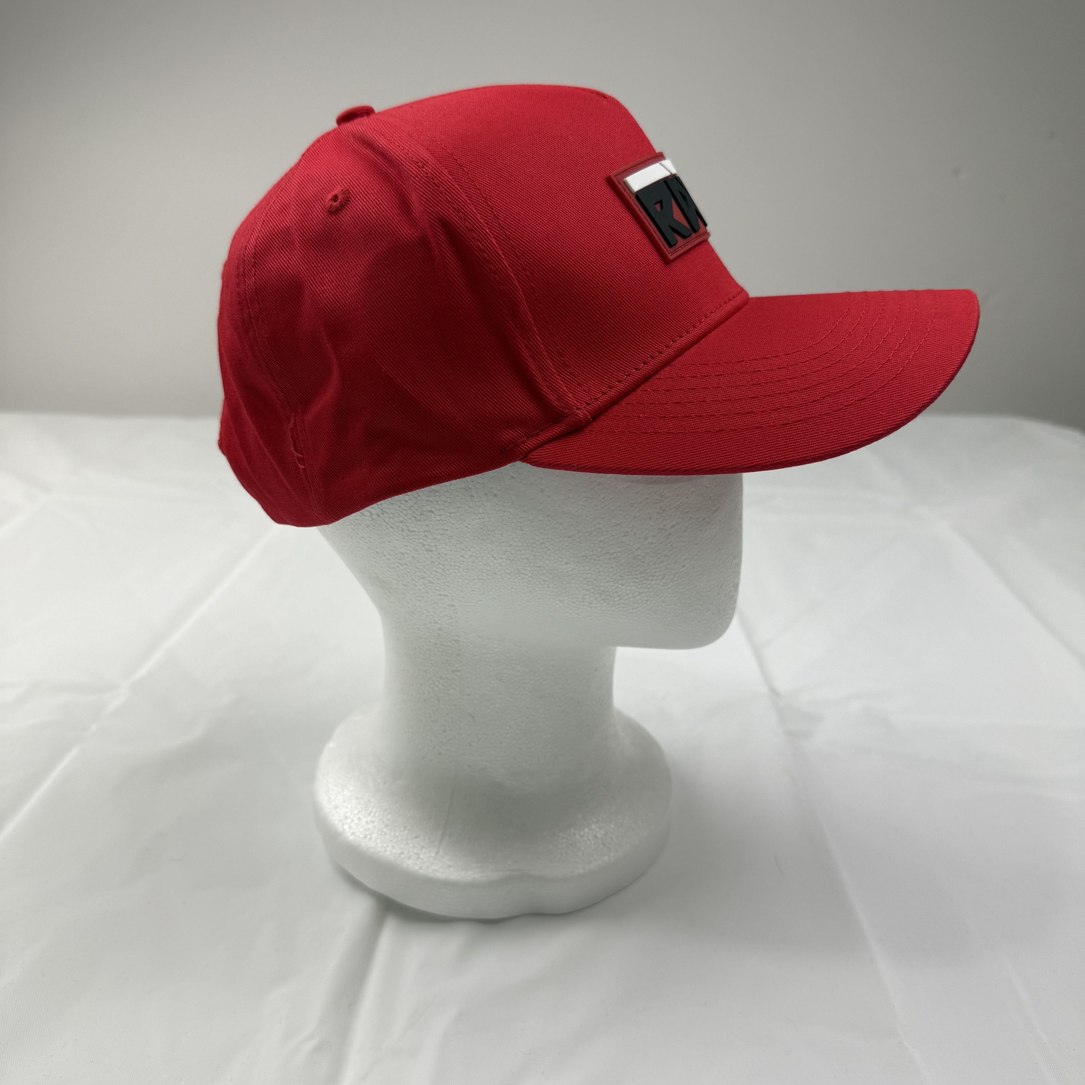 Other Rawgear Mens Red Snapback Hat RAW Cotton Cap Adjustable Size ONE SIZE - 3 Thumbnail