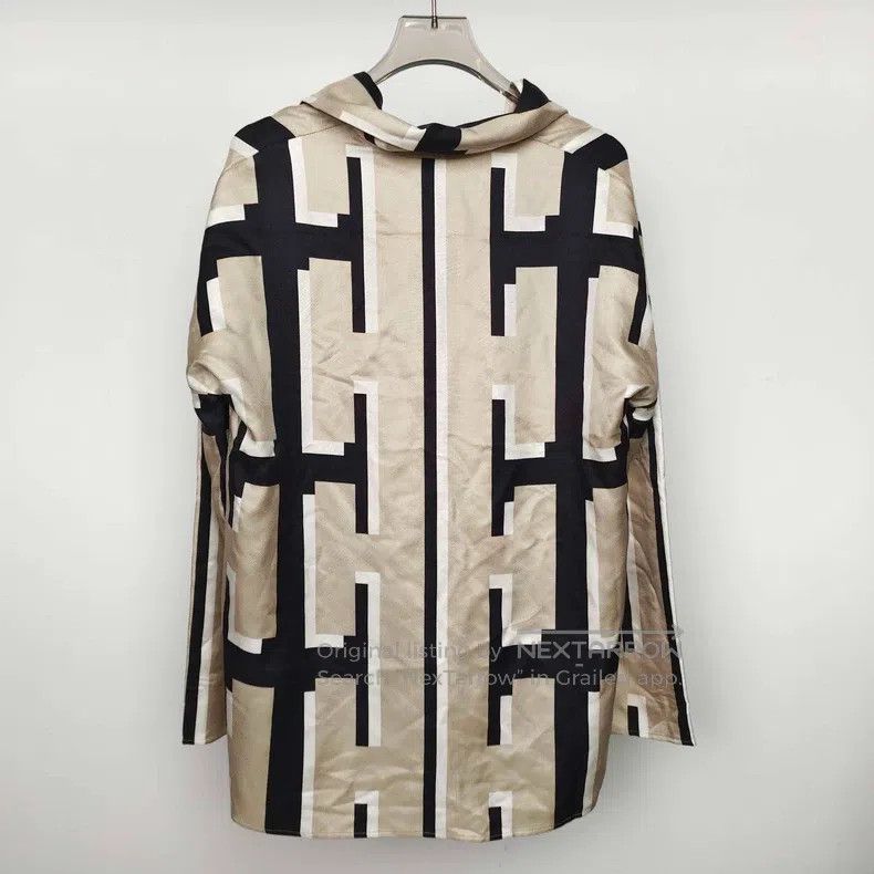 Hermes Hermes Color Block V-neck Silk Blouse Size XXS / US 00 / IT 34 - 3 Thumbnail