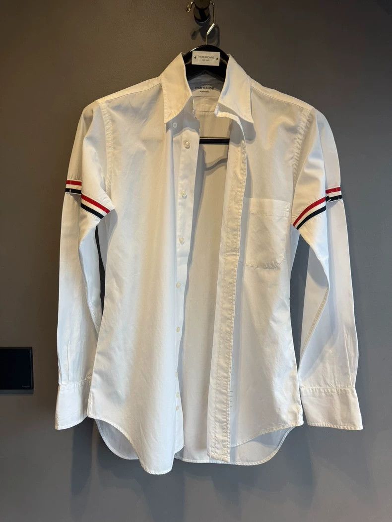 Thom Browne Thom Browne Rare white double-sleeved shirt 2503-Nextarrow Size US XS / EU 42 / 0 - 1 Thumbnail