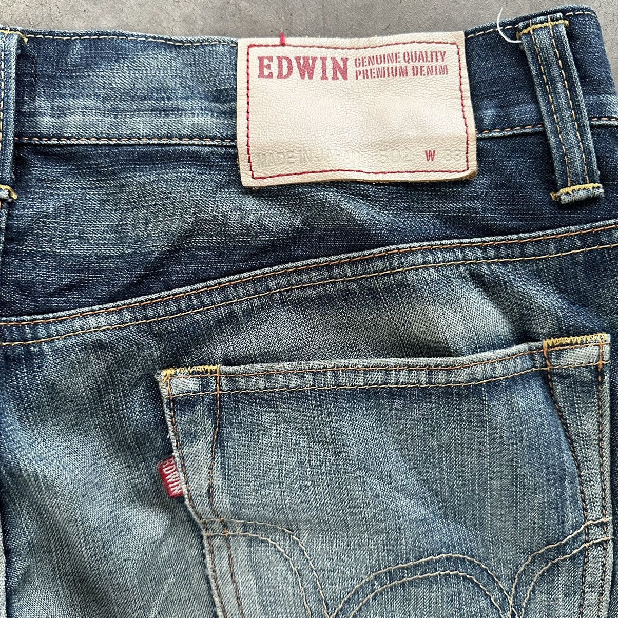 Japanese Brand W36🔥Vintage Edwin 502 Faded Sick Denim Jean Pant Size US 36 / EU 52 - 14 Thumbnail