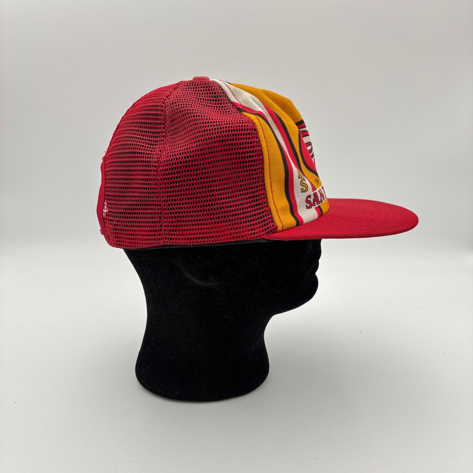 NFL × New Era × Vintage Vintage 80s San Francisco 49ers New Era Trucker Hat Snapback Size ONE SIZE - 3 Thumbnail