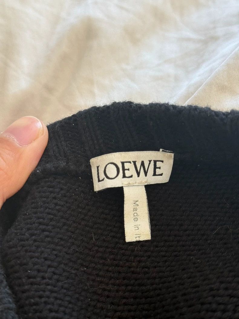 Loewe Loewe Black embroidered logo sweater Size S / US 4 / IT 40 - 6 Thumbnail