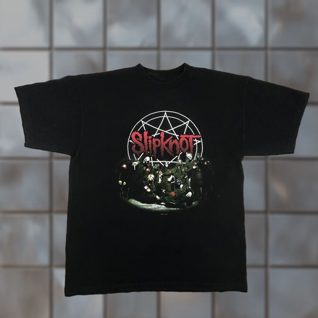 Doublet VINTAGE Slipknot Shirt Mens XL Black 2001 Pentagram IOWA Double Sided Metal EUC Shirt Mens XL Black Slipknot 2001 Vintage Band Graphic T-Shirt Size US XL / EU 56 / 4 - 1 Thumbnail