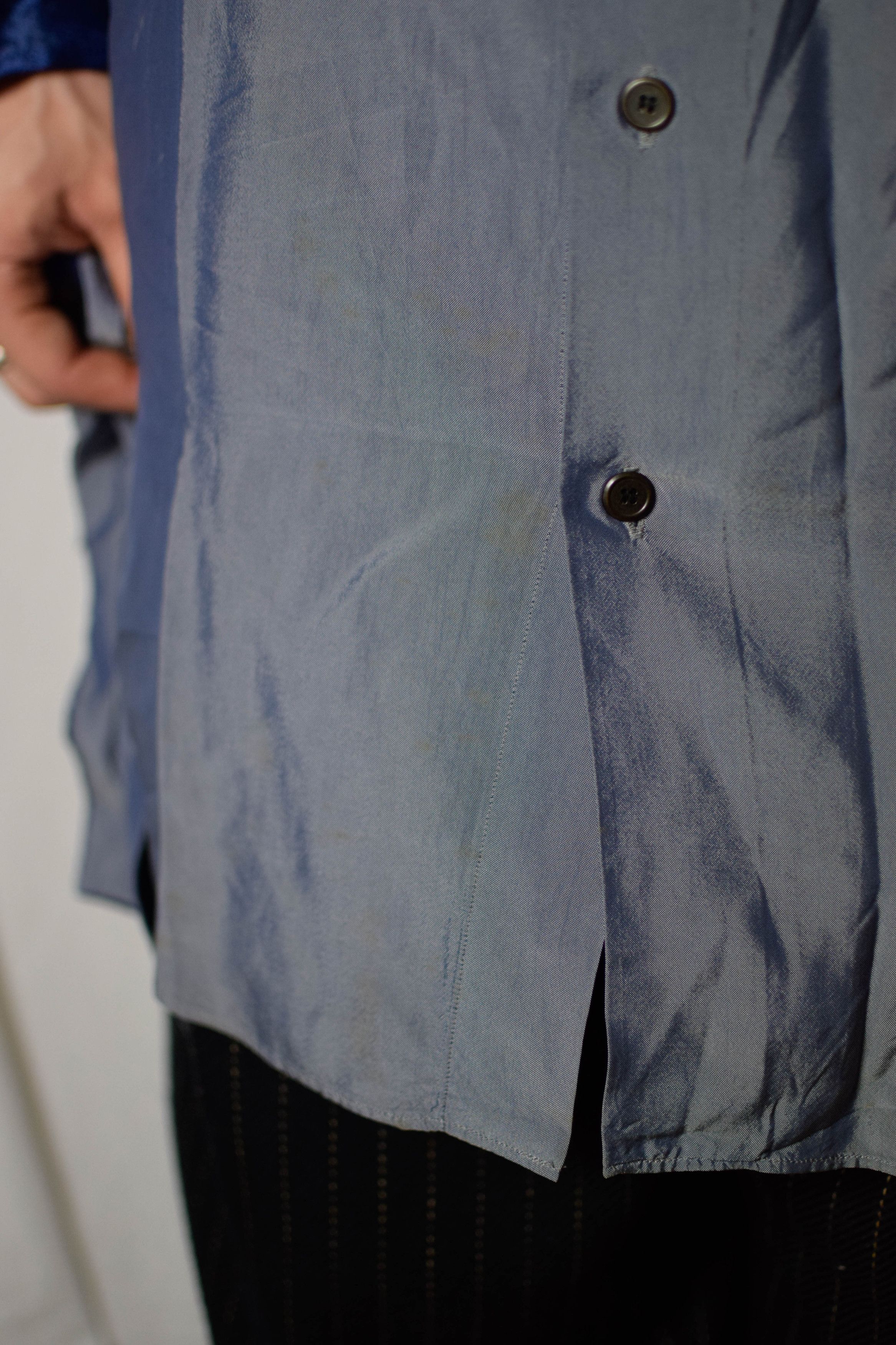 Yohji Yamamoto YYPH Archive Velvet Detail Shirt Size US L / EU 52-54 / 3 - 11 Thumbnail