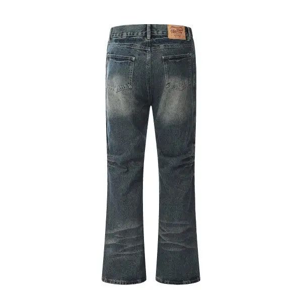 Japanese Brand High street washed distressed ripped flared jeans y2k Size US 32 / EU 48 - 7 Thumbnail