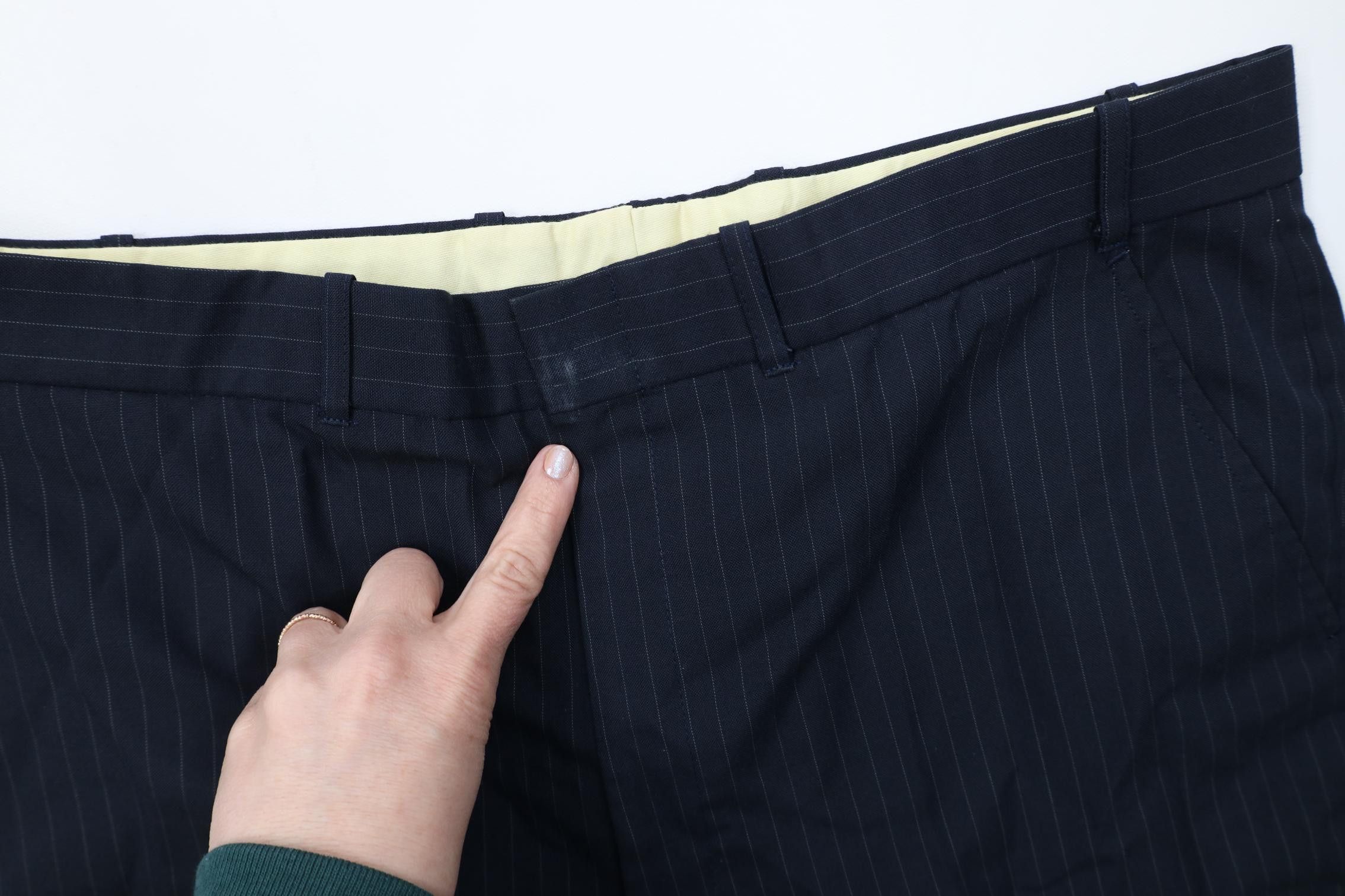 Vintage Vintage 70s Streetwear Knit Pinstriped Wide Leg Chino Pants Size US 36 / EU 52 - 6 Thumbnail