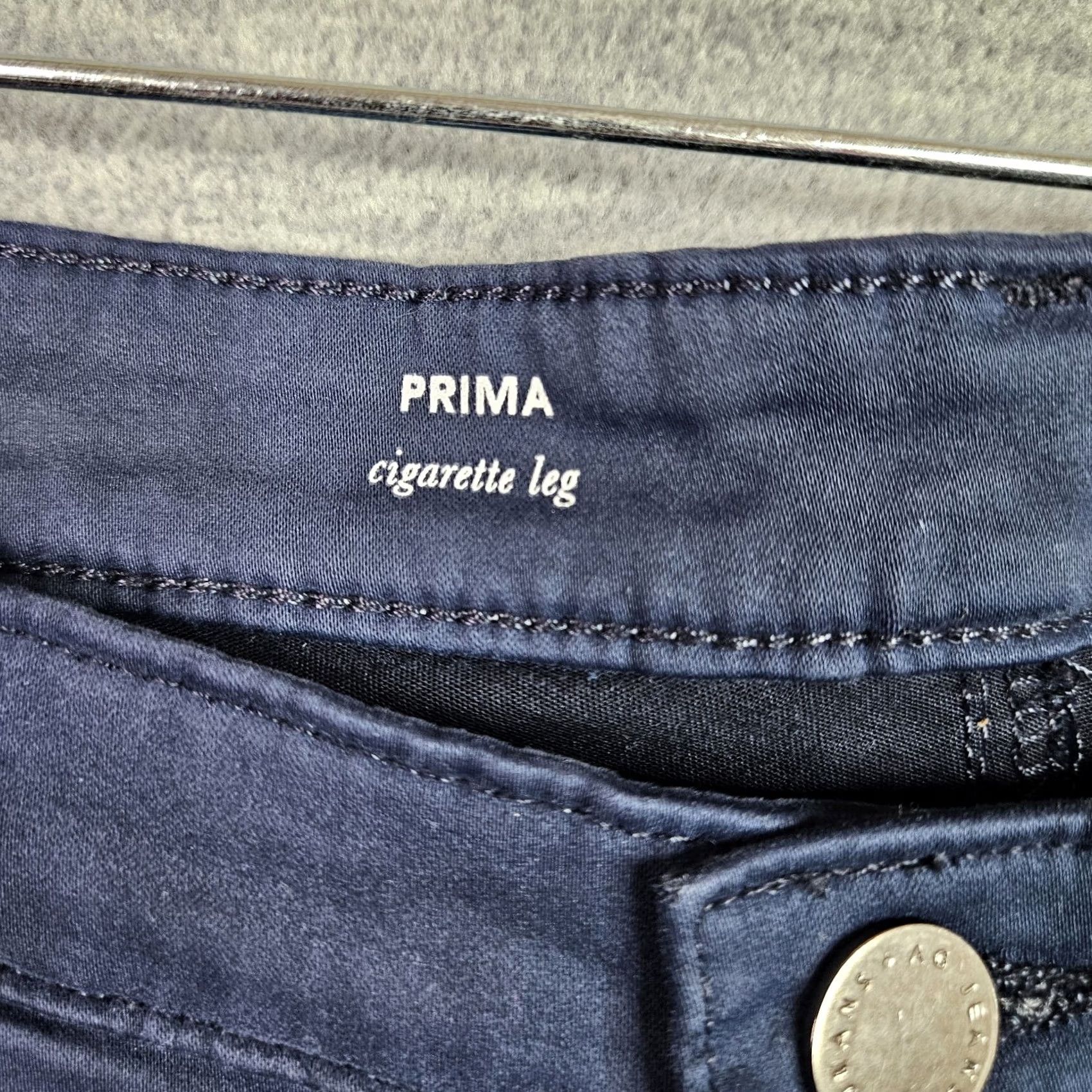Vintage AG Adriano Goldschmied Prima Cigarette Leg Pants Womens 32R Navy Blue Casual Everyday Modern Regular Jeans Trousers Size 24" / US 00 / IT 34 - 6 Thumbnail