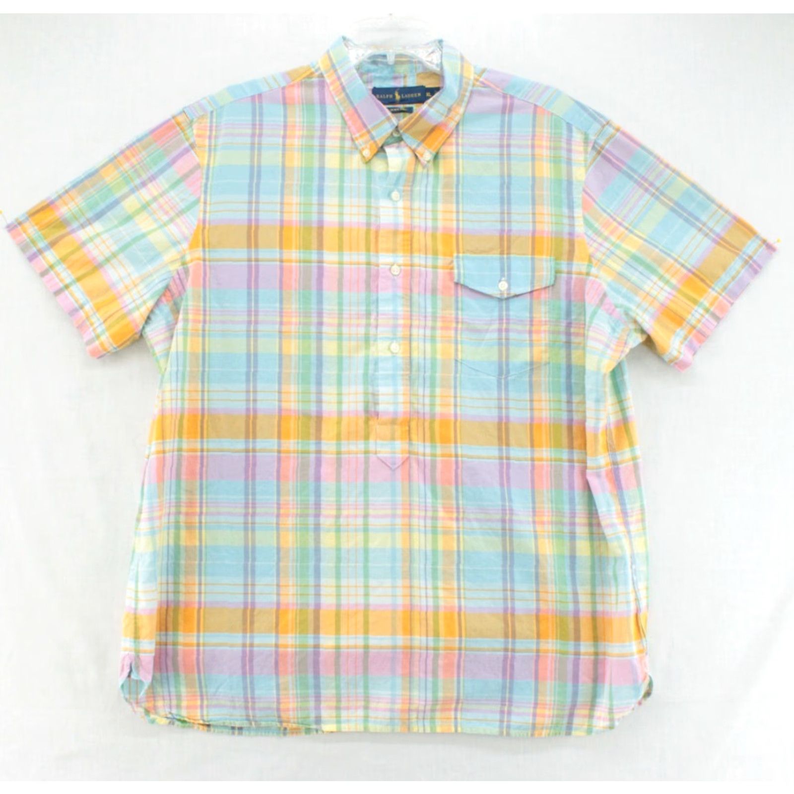 Polo Ralph Lauren Polo Ralph Lauren Beach Twill Shirt Mens XL Multicolor Plaid Button-Up Pullover Preppy Size US XL / EU 56 / 4 - 2 Thumbnail