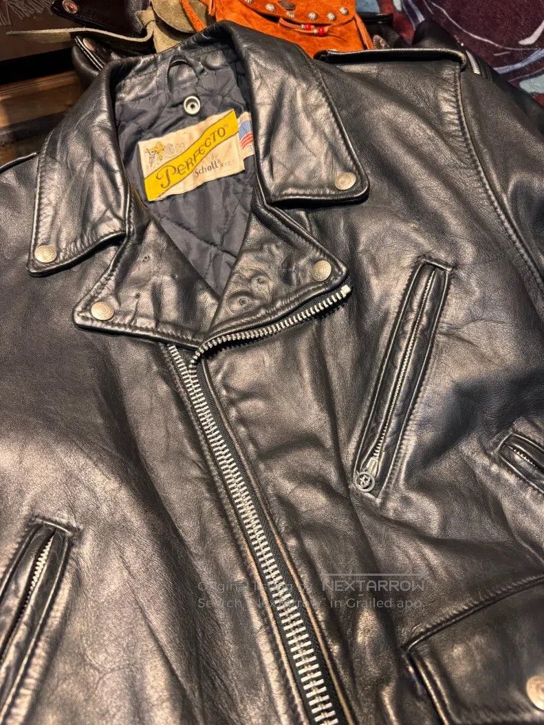 Schott Schott Leather coat Size US L / EU 52-54 / 3 - 3 Thumbnail