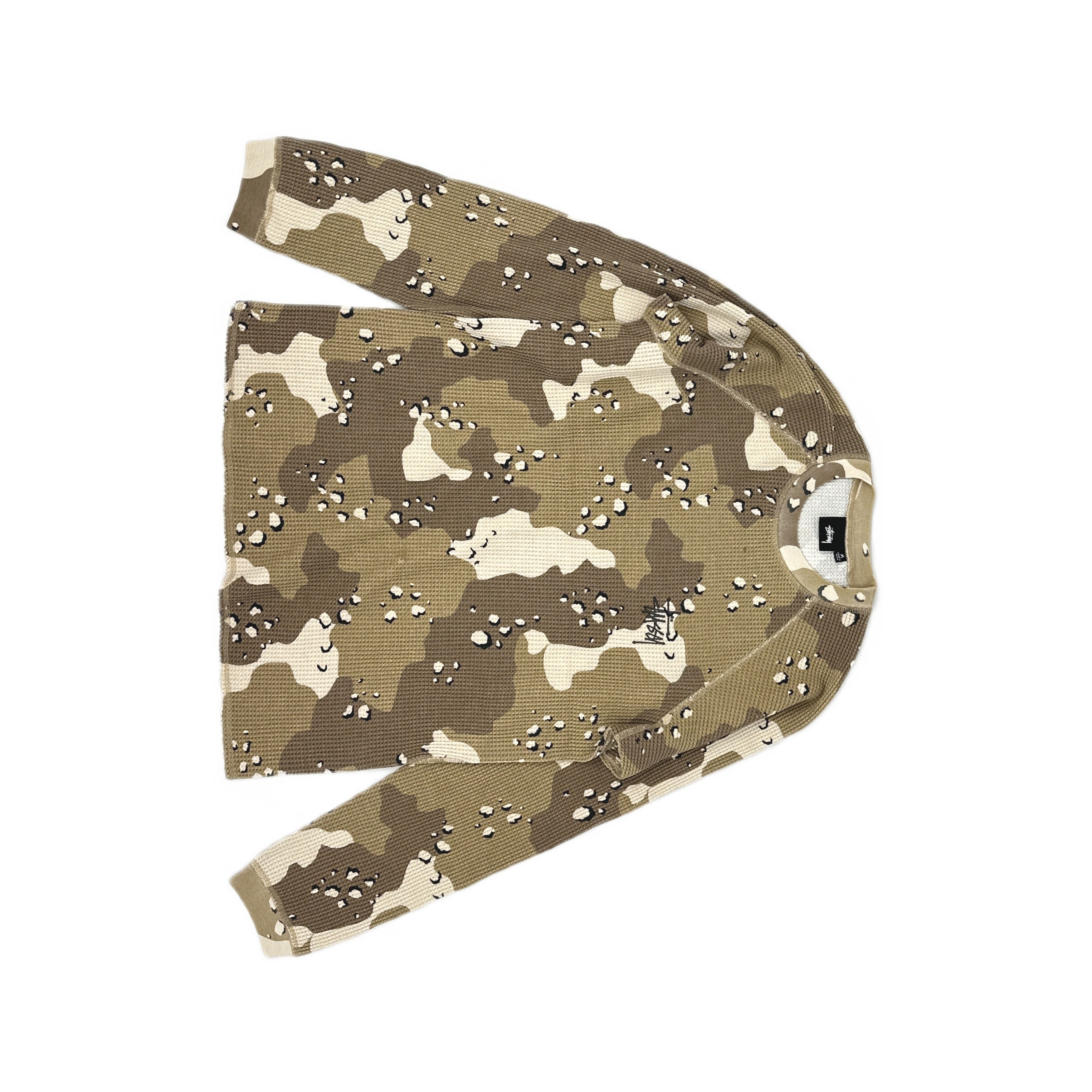 Stussy Stussy Camo Waffle Thermal Long Sleeve T-Shirt Size M Size US M / EU 48-50 / 2 - 1 Thumbnail