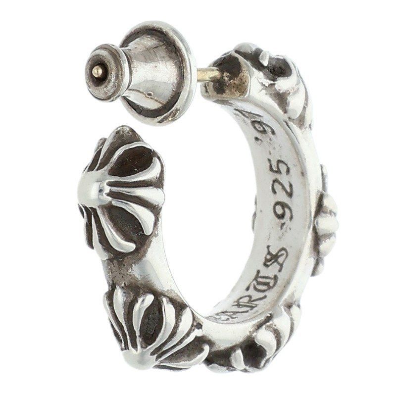 Chrome Hearts Chrome Hearts Small Cross Band Hoop Earring Size ONE SIZE - 2 Thumbnail