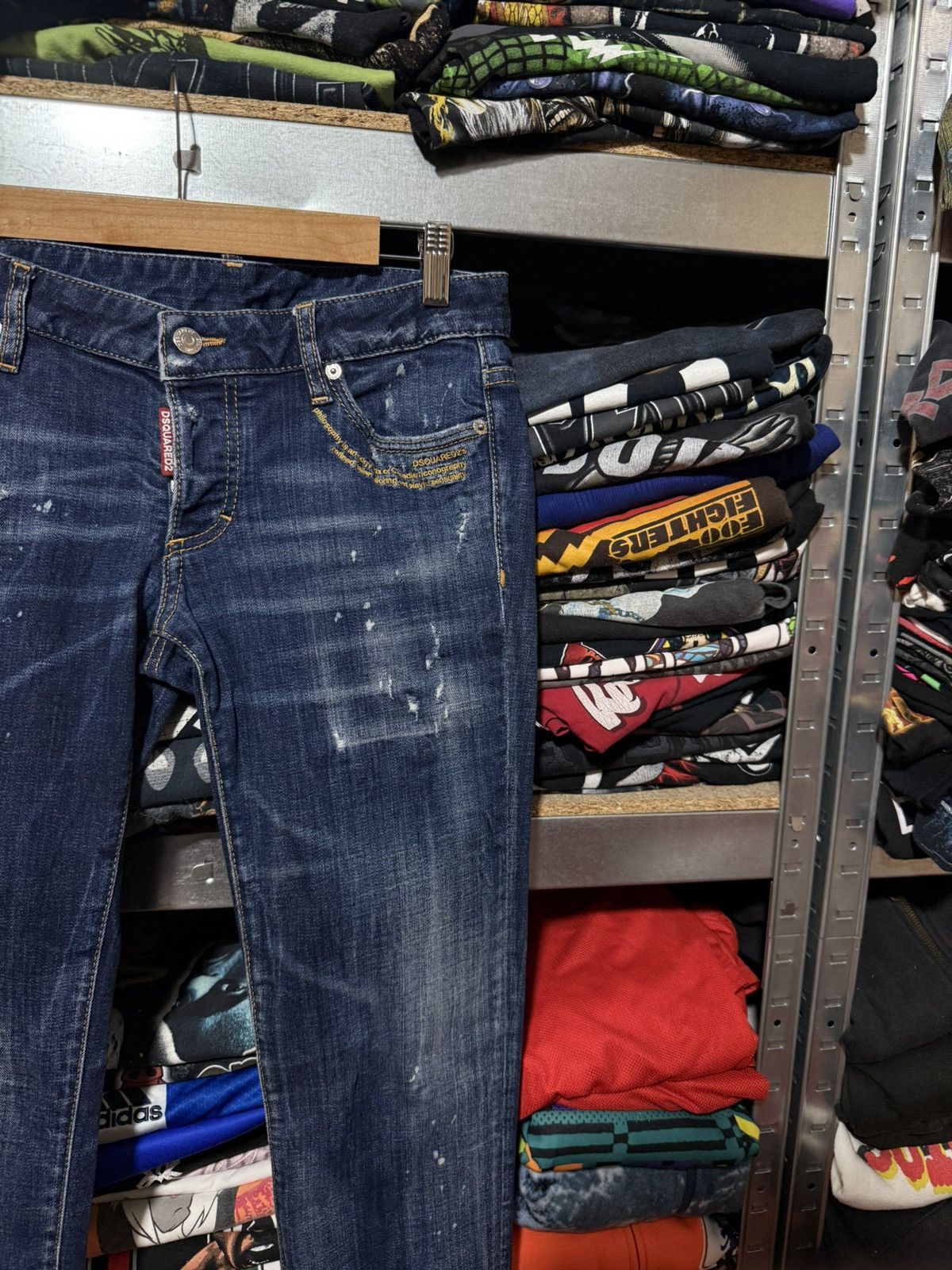 Dsquared2 Rare Luxury Dsquared2 Distressed Denim Navy Jeans Size 40 Size US 27 - 4 Thumbnail