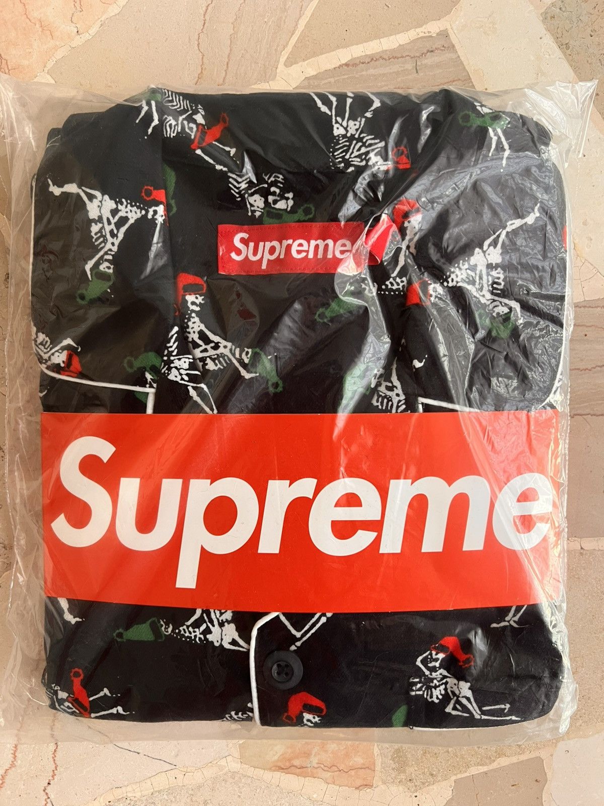 Supreme XL Supreme Holiday Pajama Set black FW25 flannel shirt pant Size ONE SIZE - 4 Thumbnail