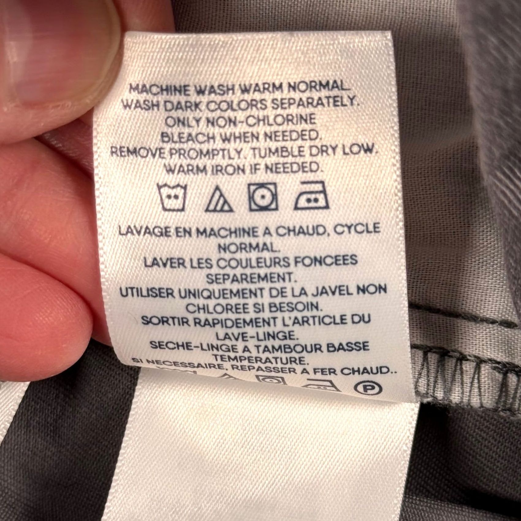 Lands' End Lands' End Gray Flat Front Chino Pants Comfort Waist 22W Women High Rise Front Flat Front Chino Pants Gray Workwear Casual Size 40" / US 18 - 6 Thumbnail