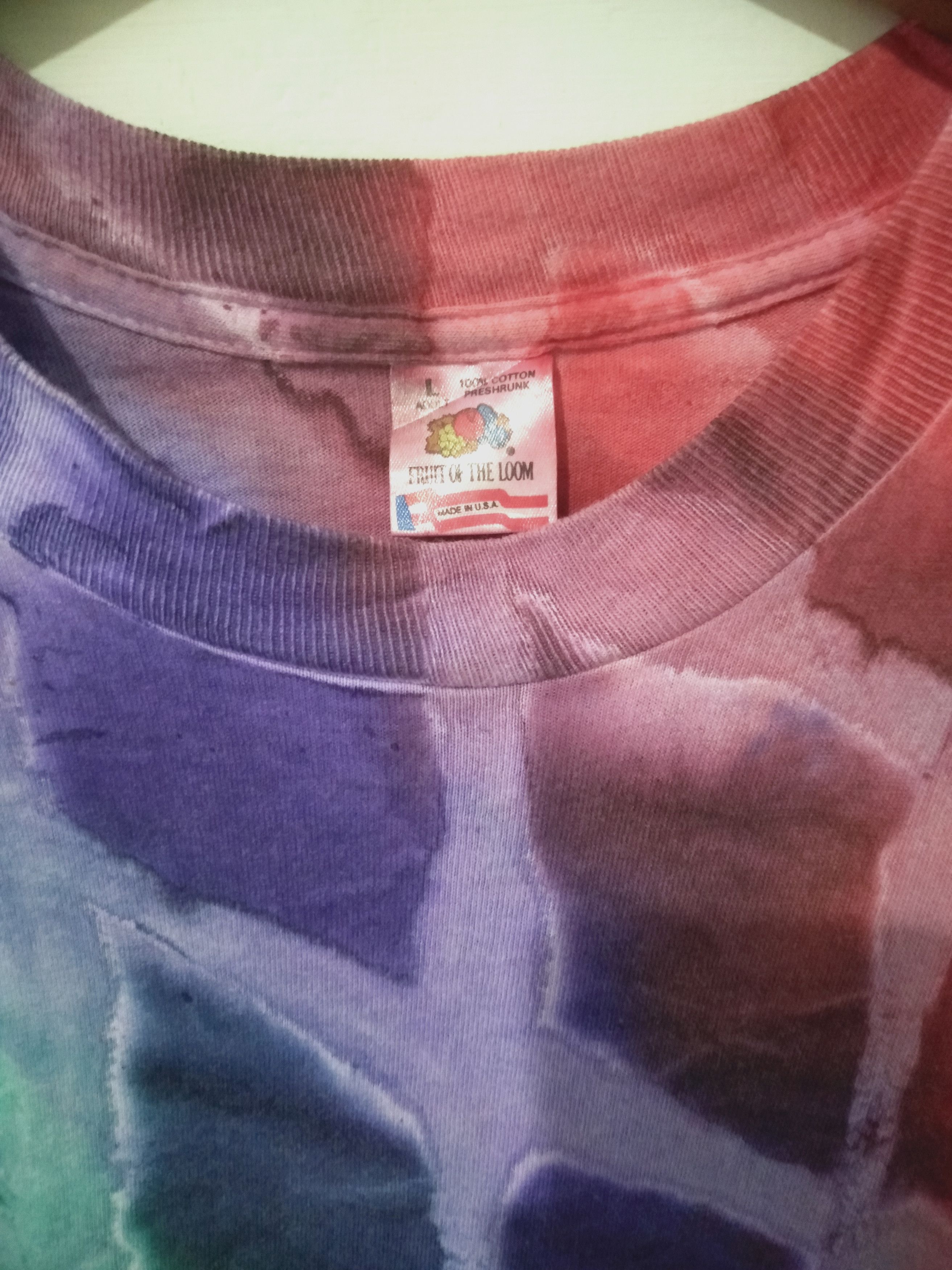 Fruit Of The Loom T-shirt tie die vintage fruit of the loom Size US L / EU 52-54 / 3 - 5 Thumbnail