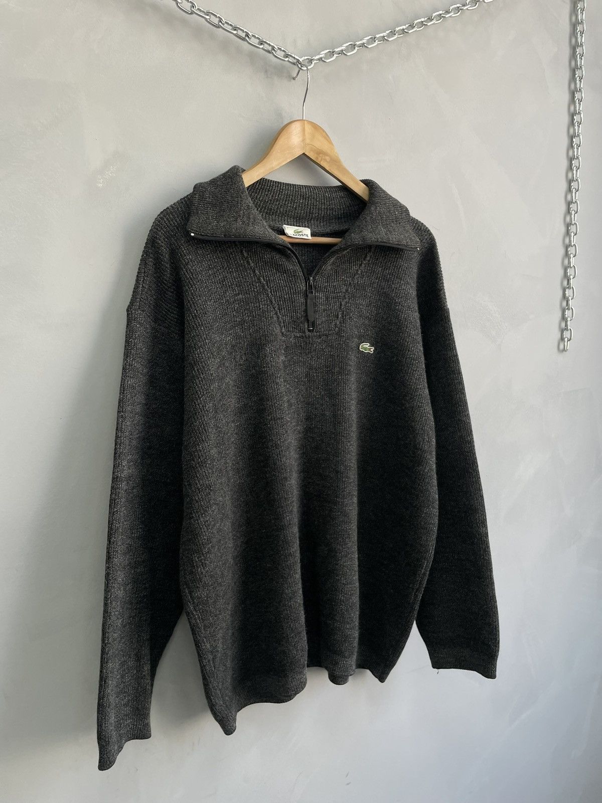 Lacoste chemise retro 1/3 zip sweater hype