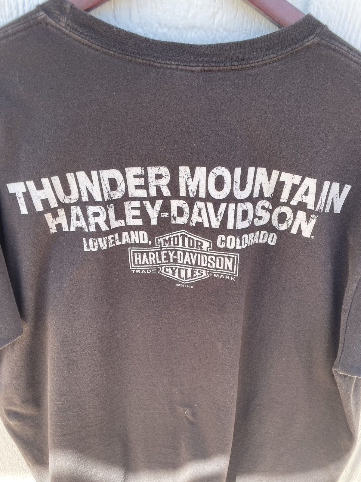 Harley Davidson Vintage 2000s Harley Davidson thunder black xl t-shirt Size US XL / EU 56 / 4 - 9 Thumbnail
