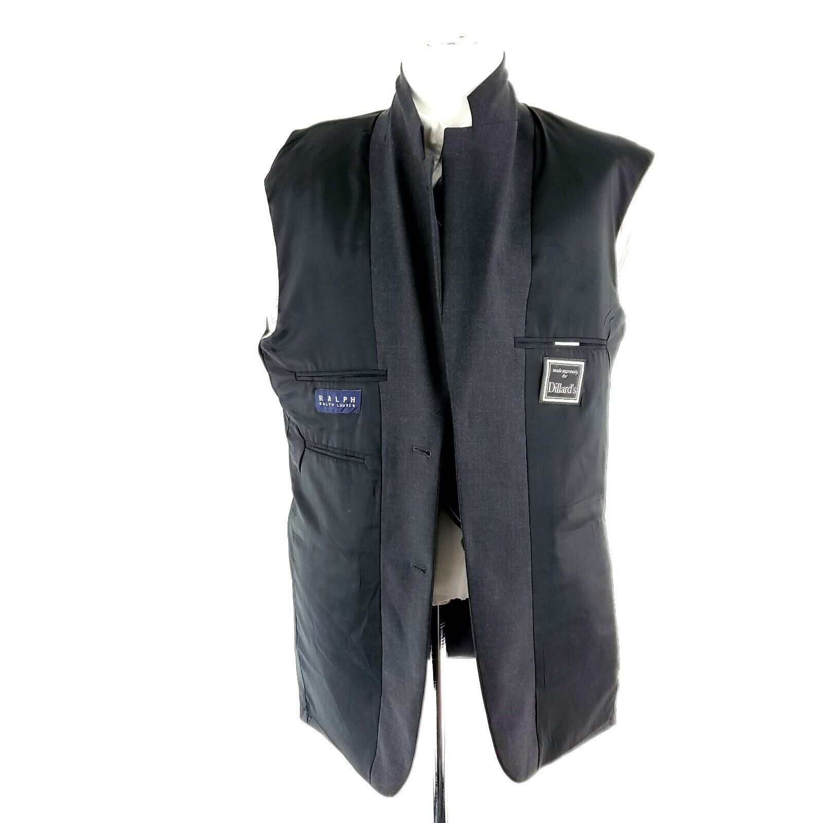 Ralph Lauren Ralph Lauren Wool Lycra 2 Button Blazer 40L Gray Tagged 38R Size 40L - 10 Thumbnail