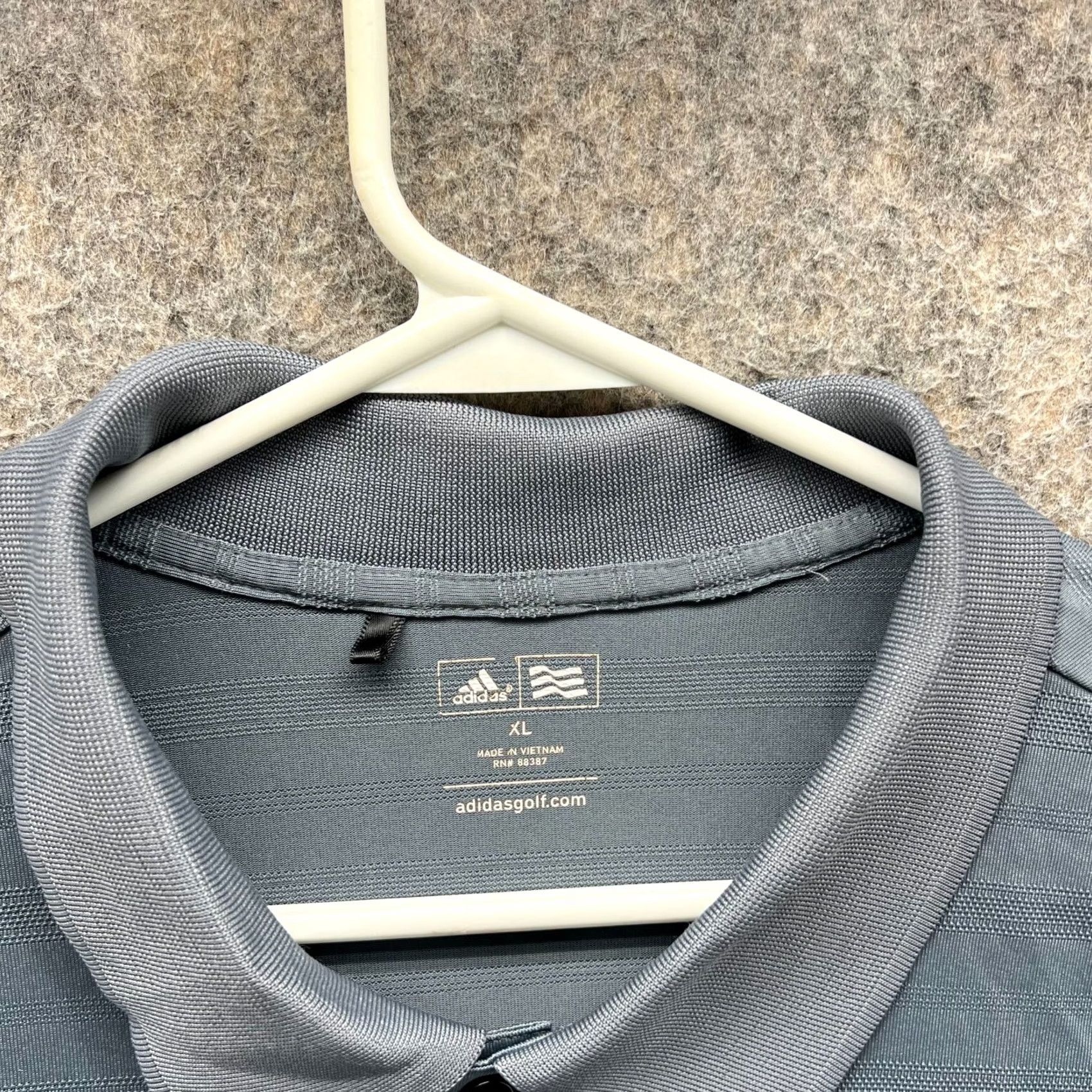 Adidas VINTAGE Adidas Polo Shirt Mens XL Grey Athletic Golf Golfer Polyester Trefoil Shirt Size US XL / EU 56 / 4 - 5 Thumbnail