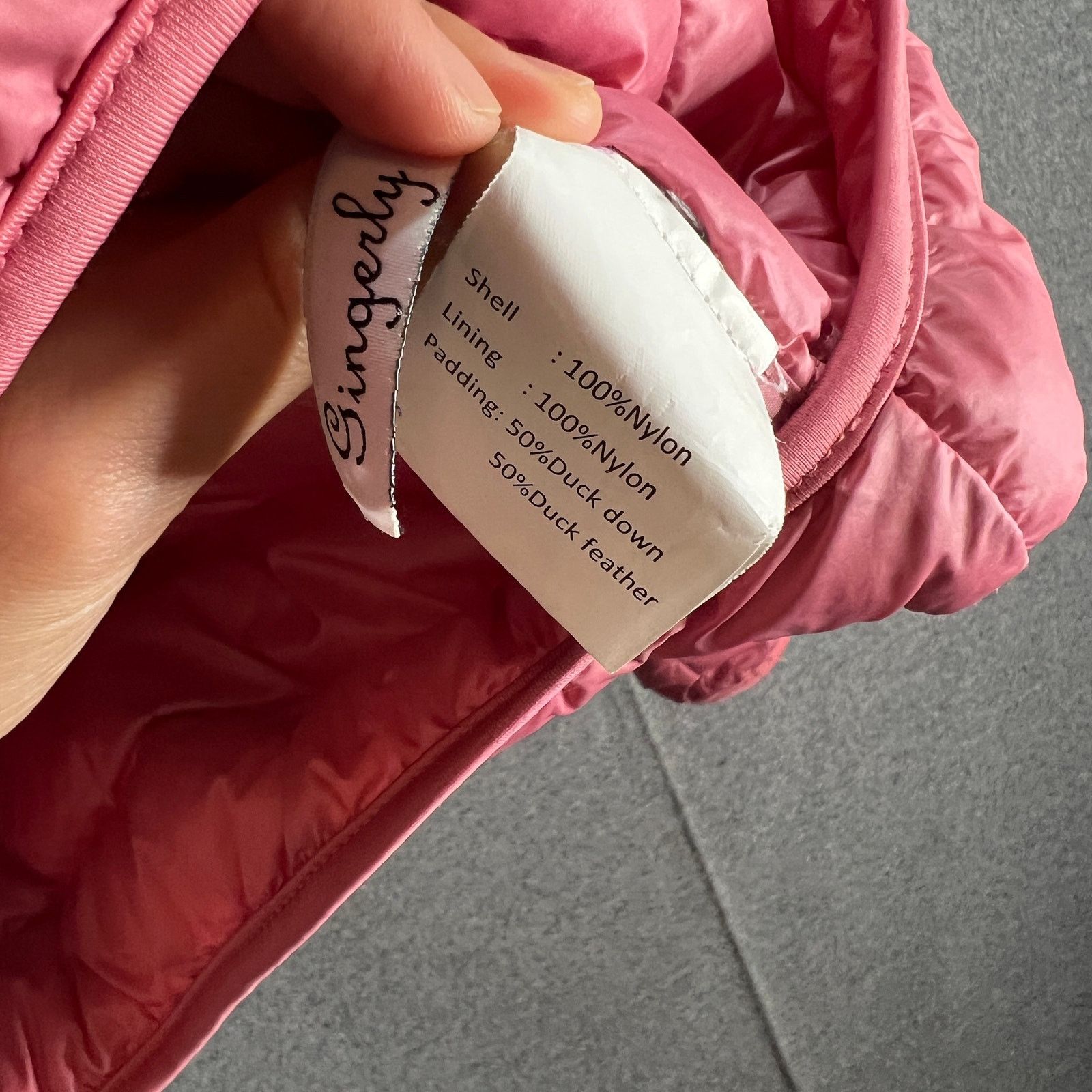 Other Gingerly Puffer Jacket Womens Size S Pink Full Zip Size S / US 4 / IT 40 - 6 Thumbnail