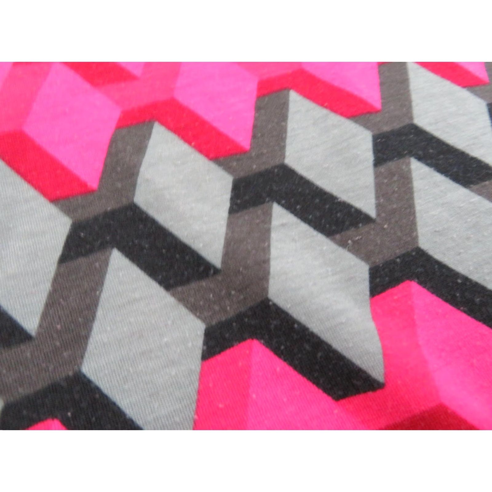 Vintage LuLaRoe Julia Dress XS Pink Black Gray Geometric Bodycon Dress Womens XS Size XS / US 0-2 / IT 36-38 - 5 Thumbnail