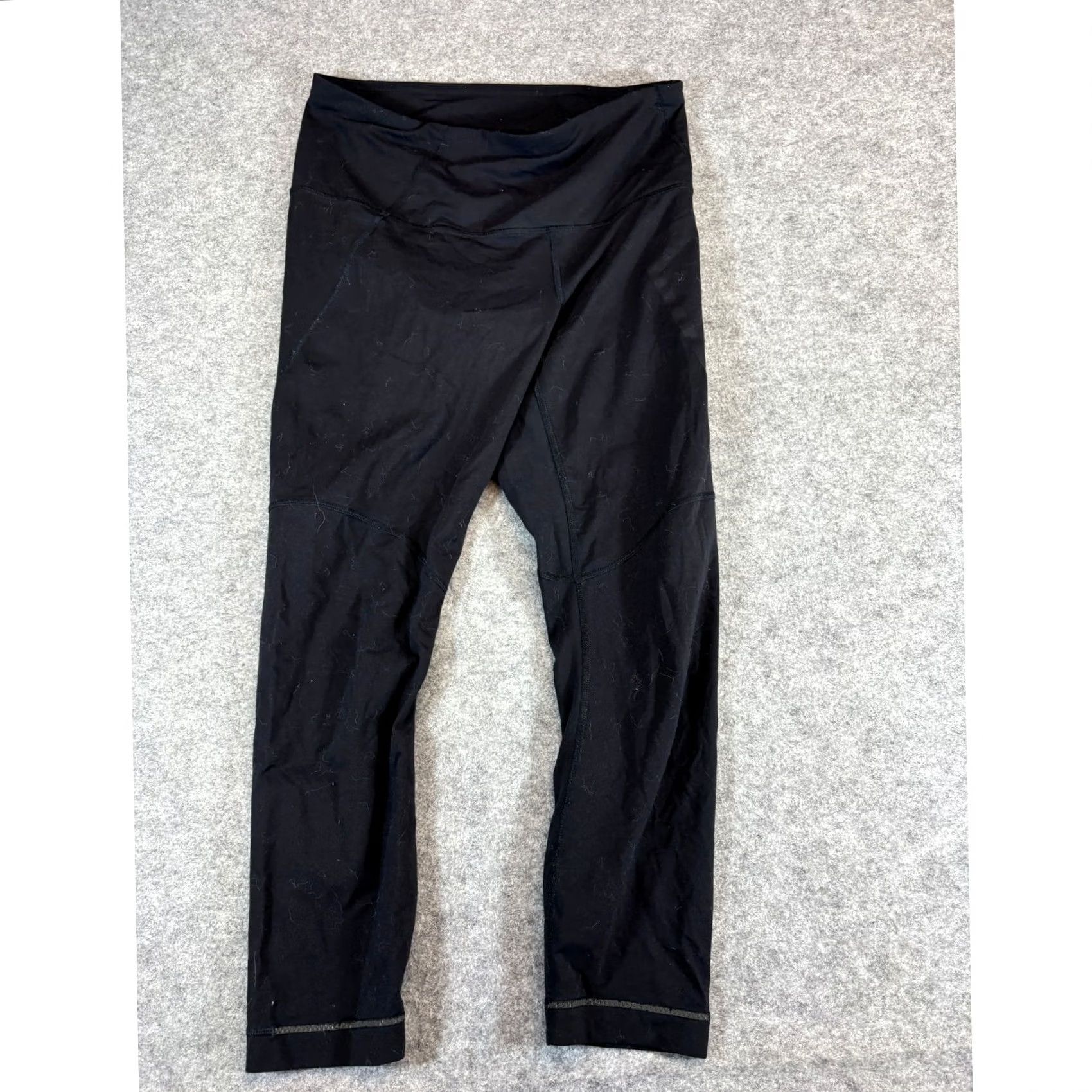 Lululemon VINTAGE Lululemon Leggings Women S Black Performance Yoga Gym Fitness Workout Cropped Regular Pull On Size 28" / US 6 / IT 42 - 7 Thumbnail