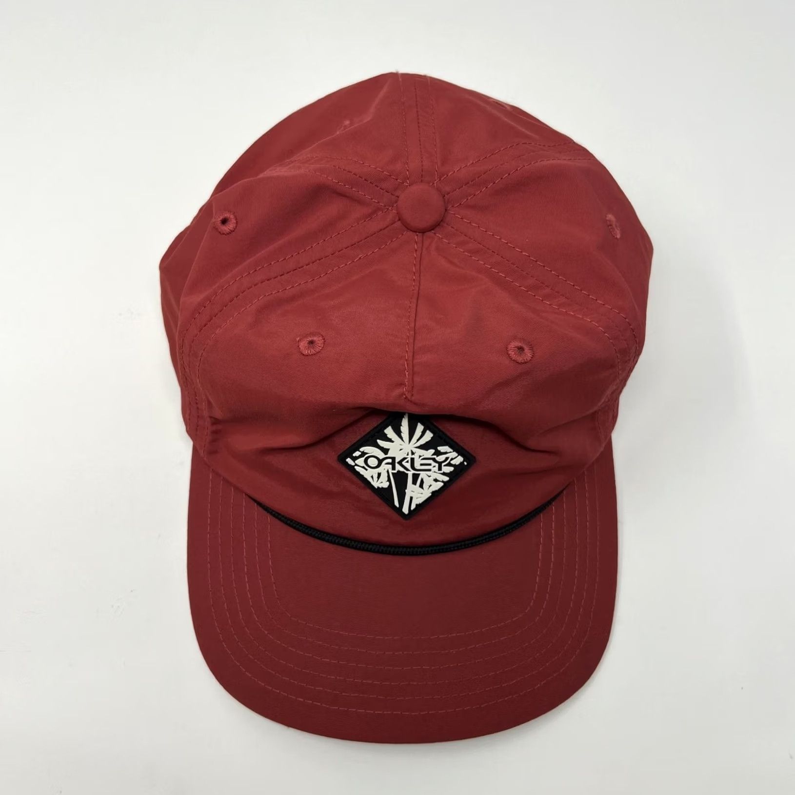 Oakley Oakley Snapback Hat Mens Adjustable Maroon Red Tropical Patch Rope Cap Size ONE SIZE - 7 Thumbnail