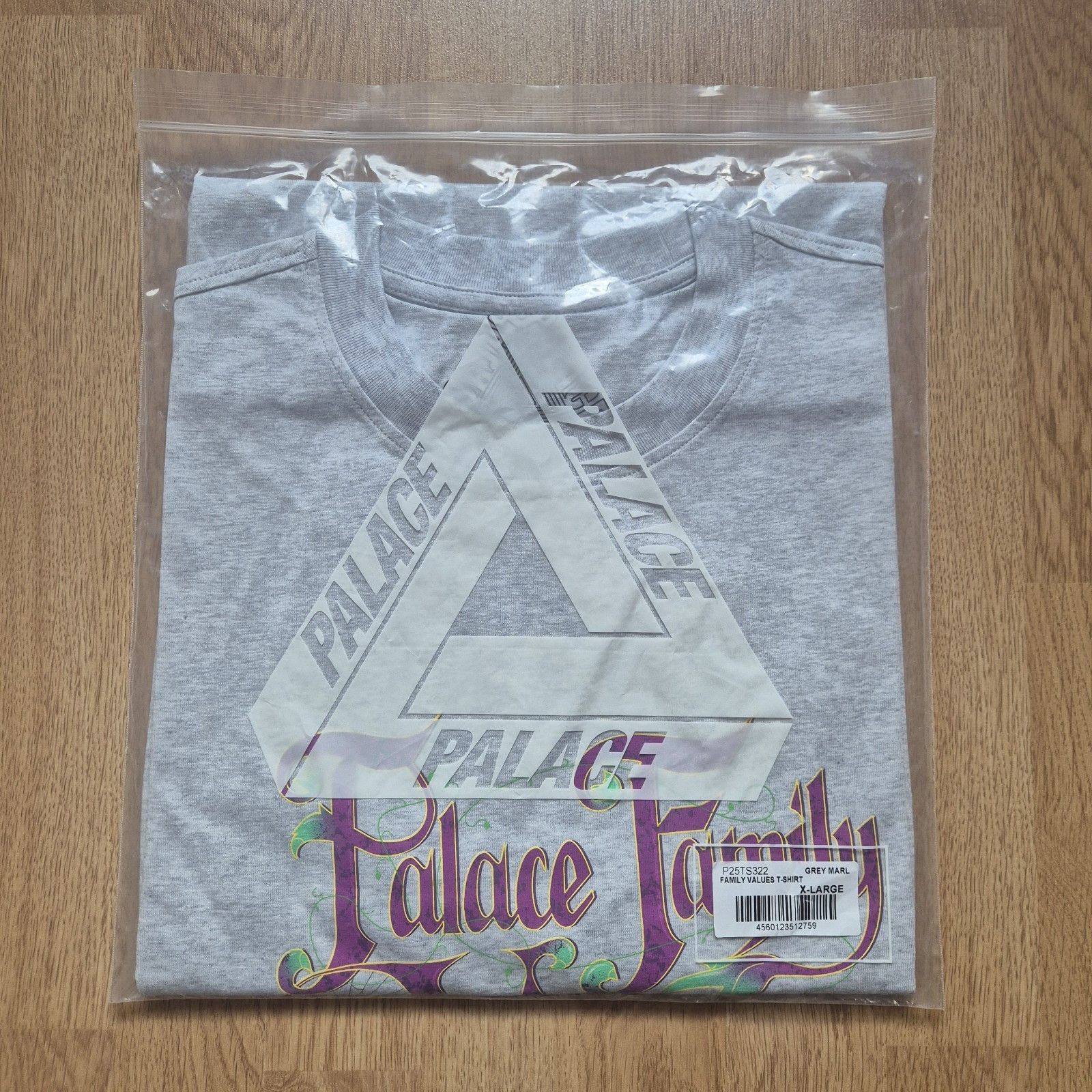 Palace Palace Family Values Tee Grey XL Brand New FW23 Size US XL / EU 56 / 4 - 1 Thumbnail