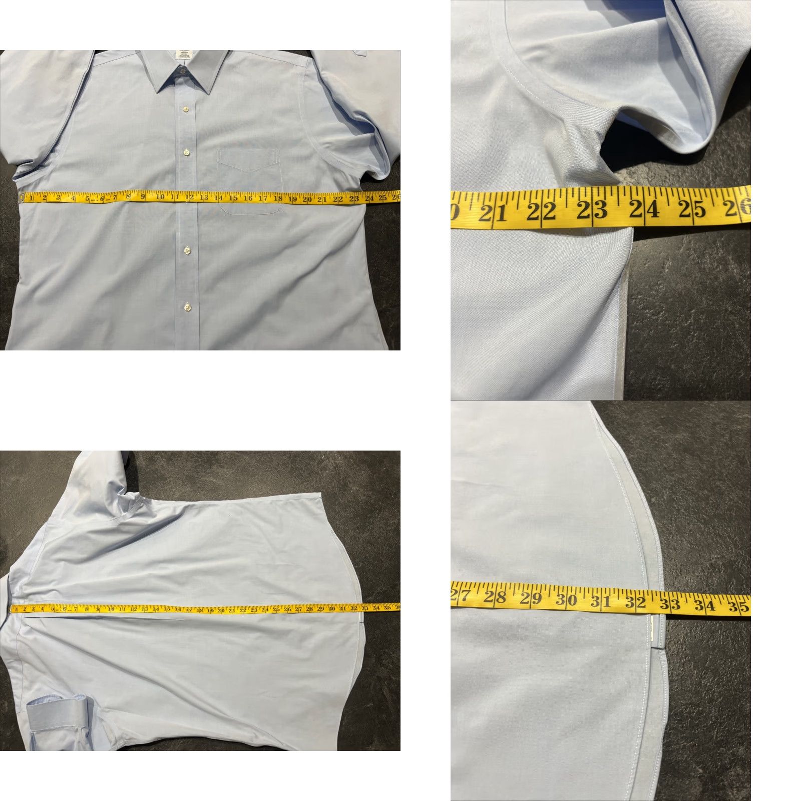 Brooks Brothers Brooks Brothers Dress Shirt Regent Fit 16.5 34 Blue Non-Iron Cotton Shirt Mens Regular Collar Spread Long Sleeve Size 46R - 8 Thumbnail