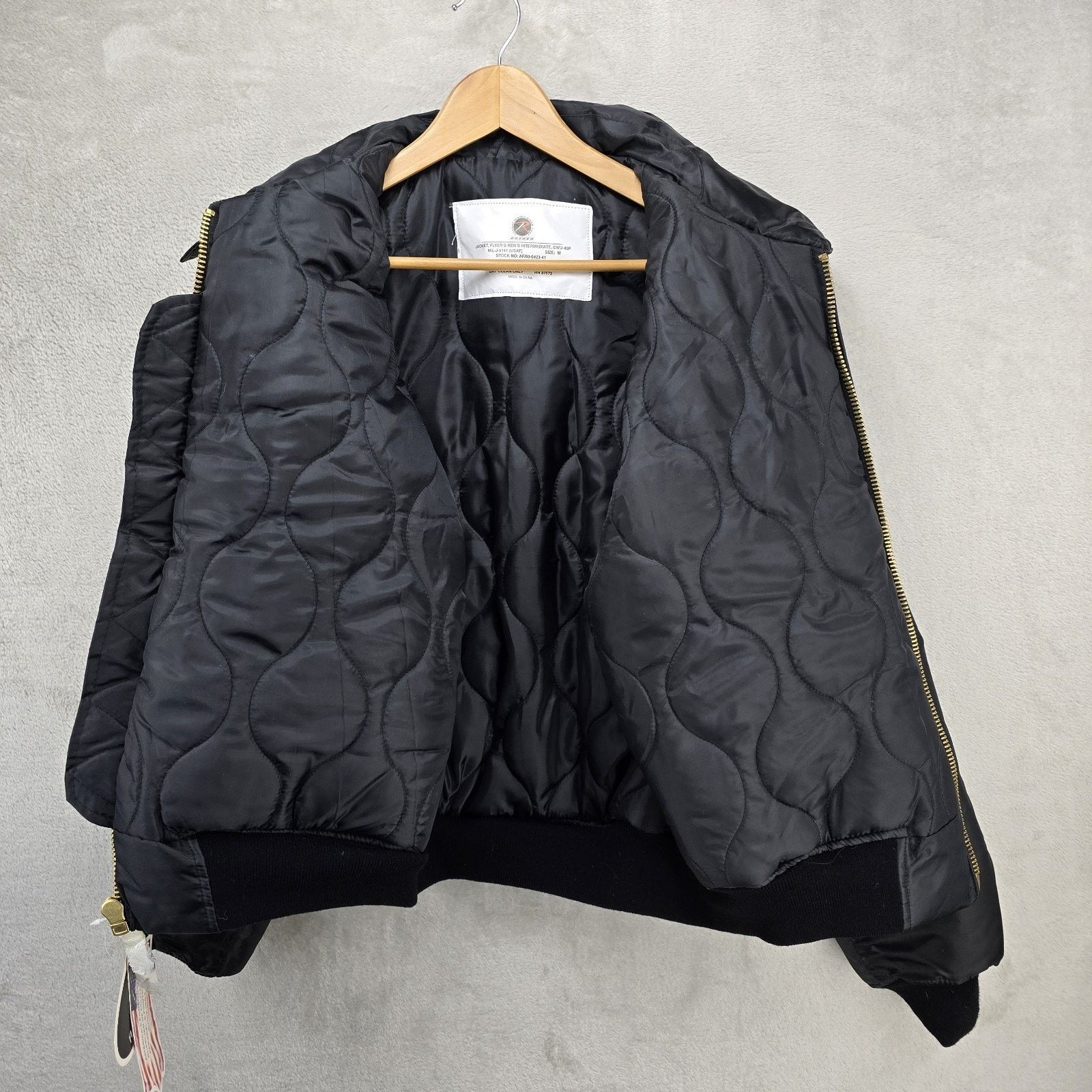 Rothco Rothco Flyer Intermediate CWU-45P Flight Jacket Medium FLAWS Size US M / EU 48-50 / 2 - 8 Thumbnail
