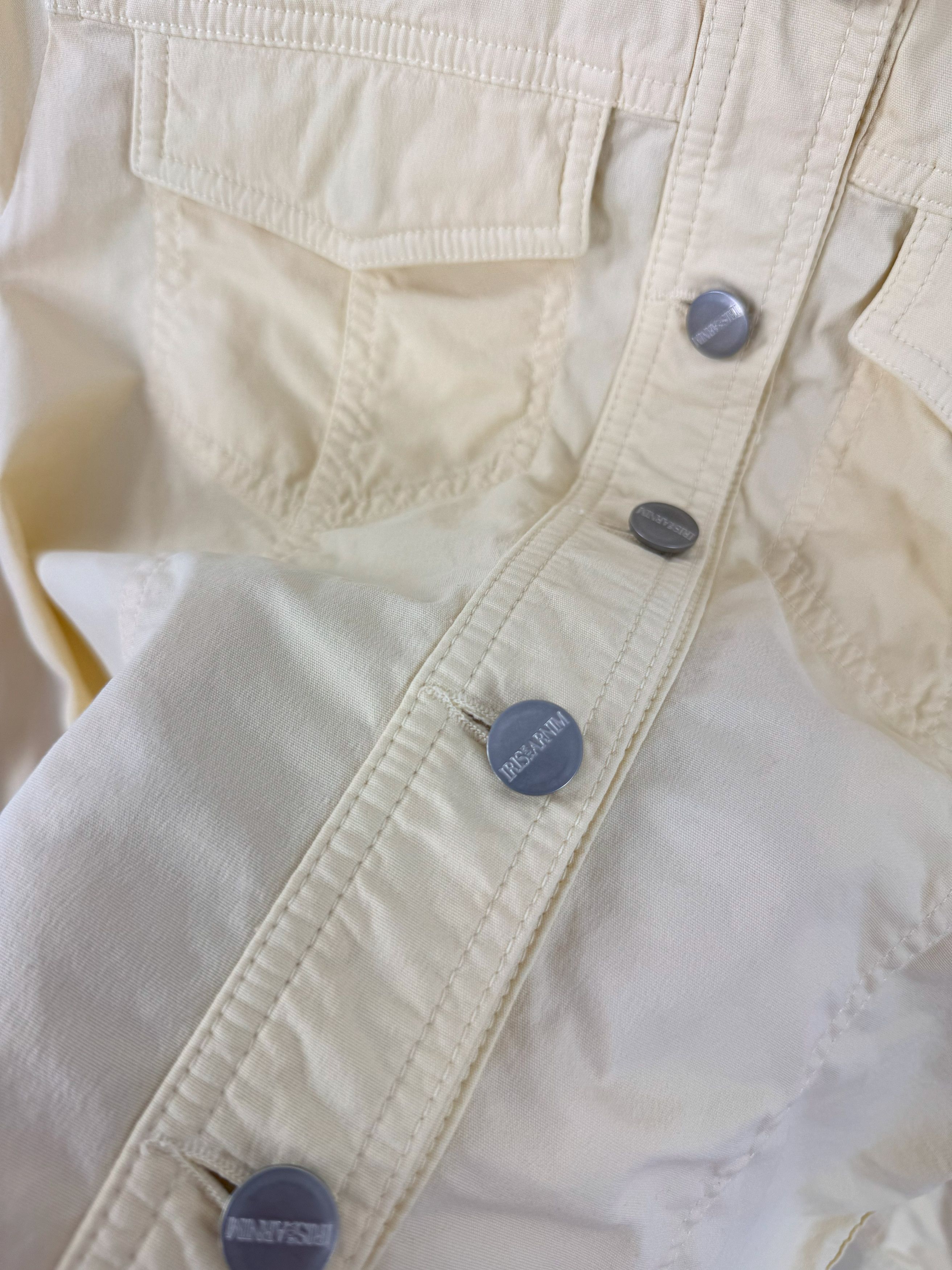 Iris von Arnim Vintage Iris Von Arnim Light Cream Denim Jacket Size 38 Size S / US 4 / IT 40 - 7 Thumbnail