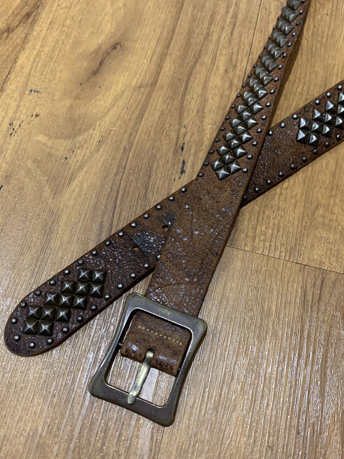 Other Brown leather spike belt Size ONE SIZE - 2 Thumbnail