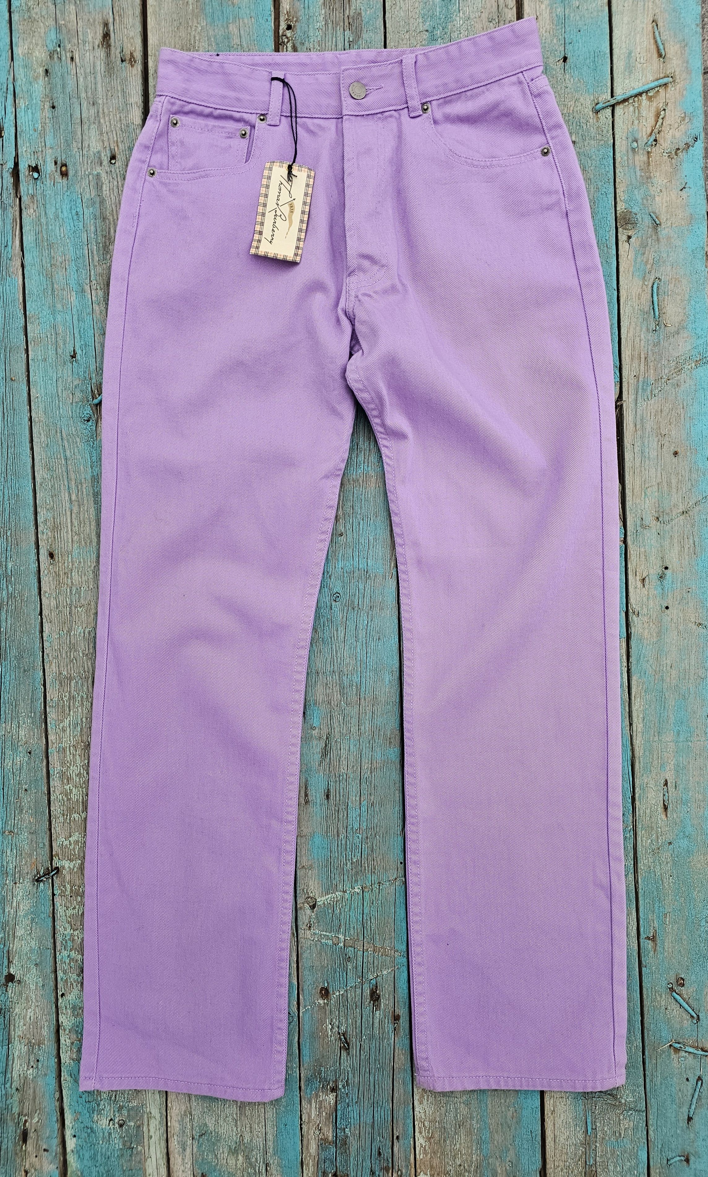 Burberry 90x Vintage Thomas Burberry Denim Jeans Size 32" / US 10 / IT 46 - 2 Thumbnail