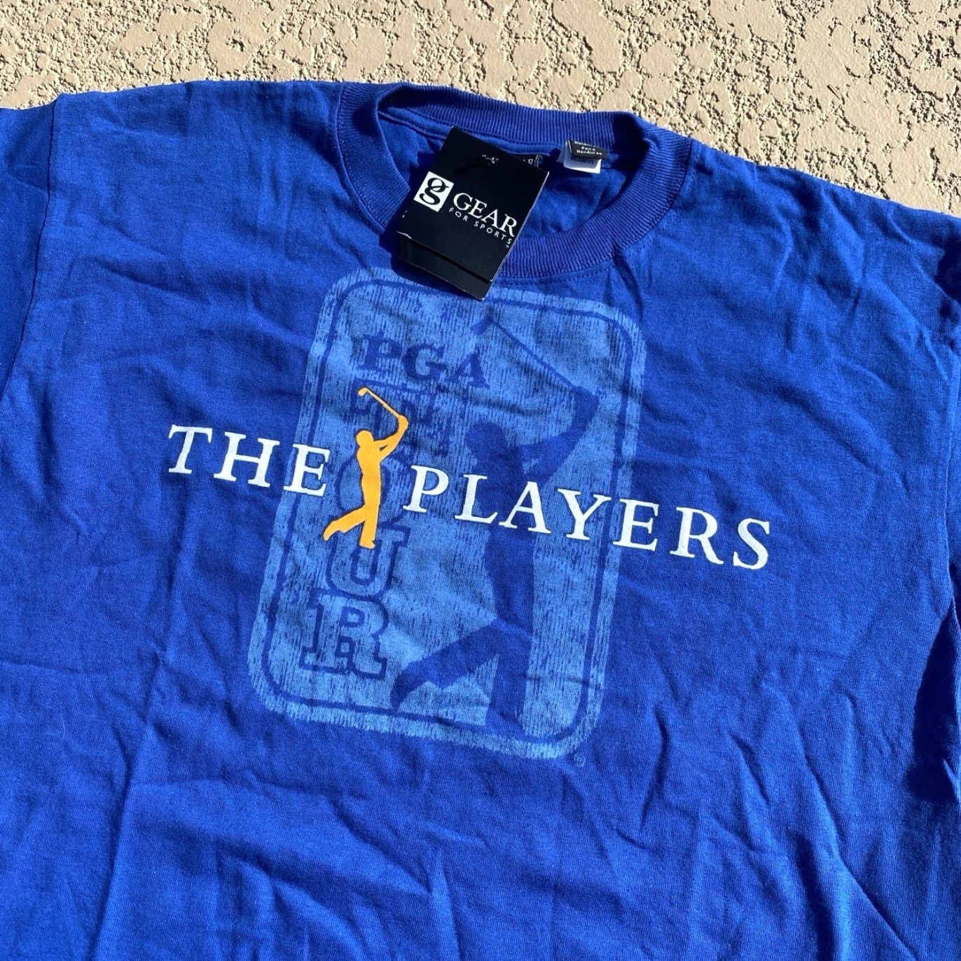 PGA Tour PGA Tour The Players Blue Short Sleeve Cotton T-Shirt Men L Crew Neck Graphic Print Logo Modern Sports 90s Size US L / EU 52-54 / 3 - 2 Thumbnail