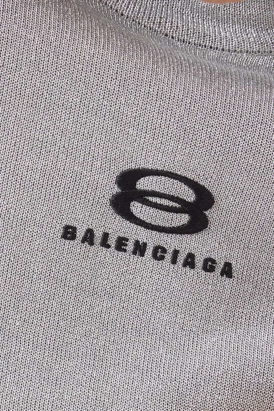 Balenciaga o1mt1gz1024 Unity Sports Icon Mini Dress in Grey Size M / US 6-8 / IT 42-44 - 4 Thumbnail
