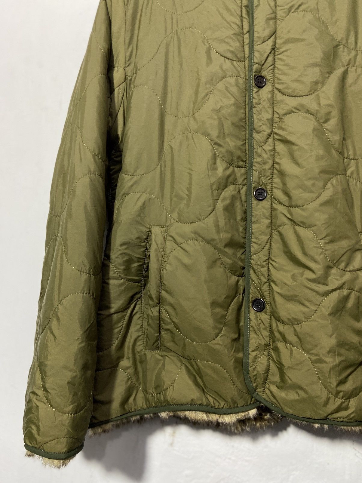 Zadig & Voltaire Zadig & Voltaire Green Fur Down Jacket Nylon Size US M / EU 48-50 / 2 - 7 Thumbnail