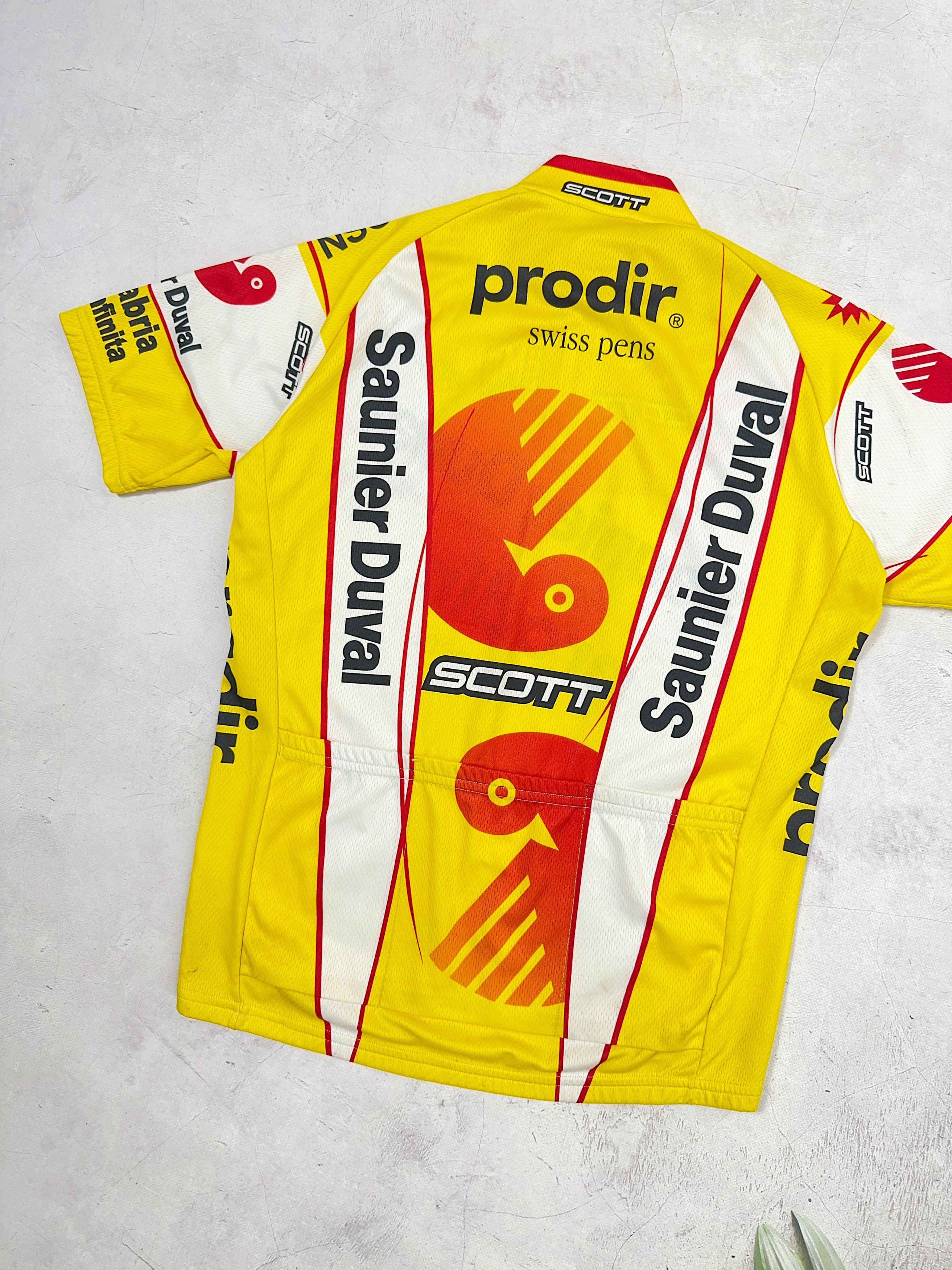 Vintage Vintage Santini Cycling Jersey 2006 Saunier Duval Prodir Size US M / EU 48-50 / 2 - 11 Thumbnail