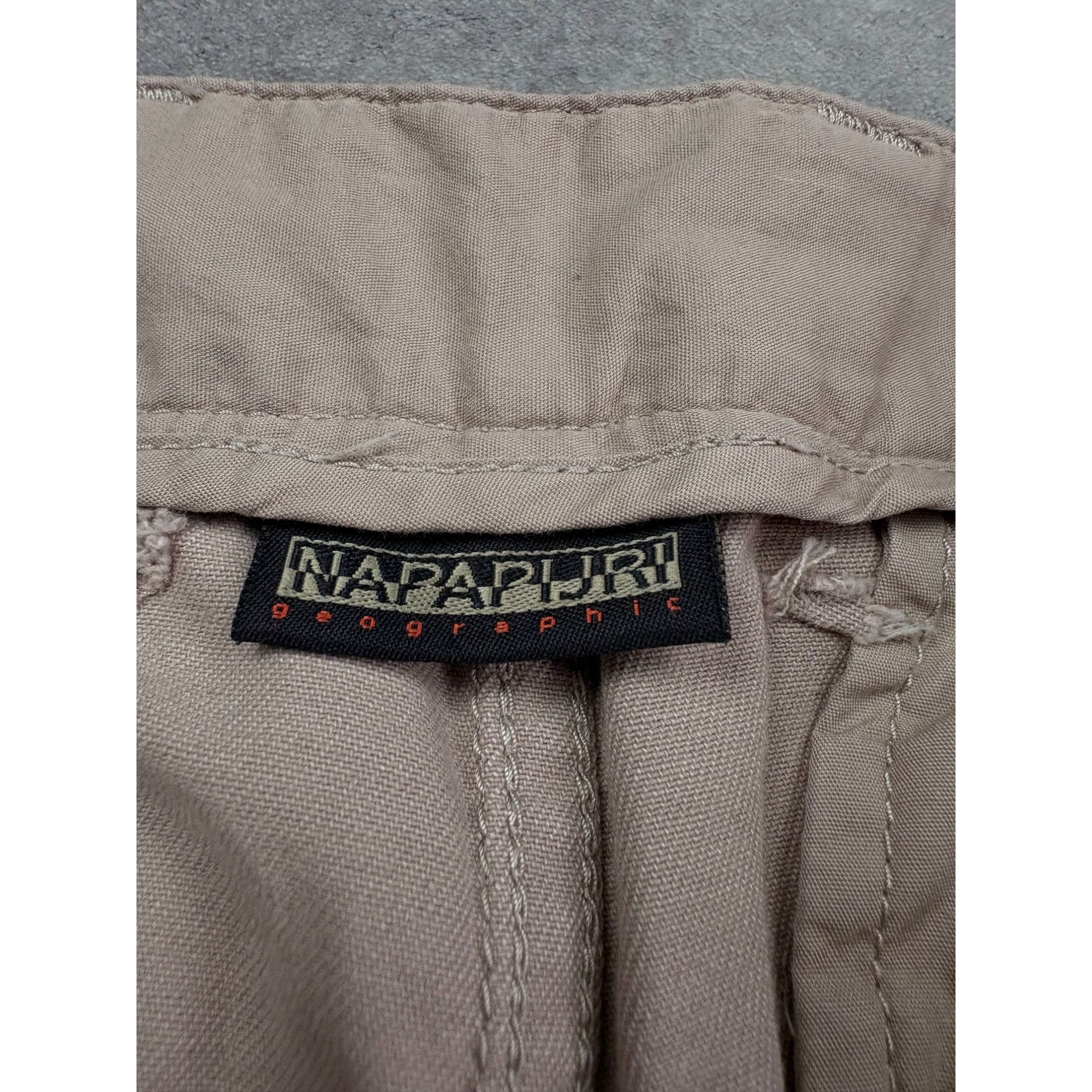 Napapijri NAPAPIJRI Men’s Cargo Pants Size W36 Beige Khaki Military Ta Size US 36 / EU 52 - 6 Thumbnail