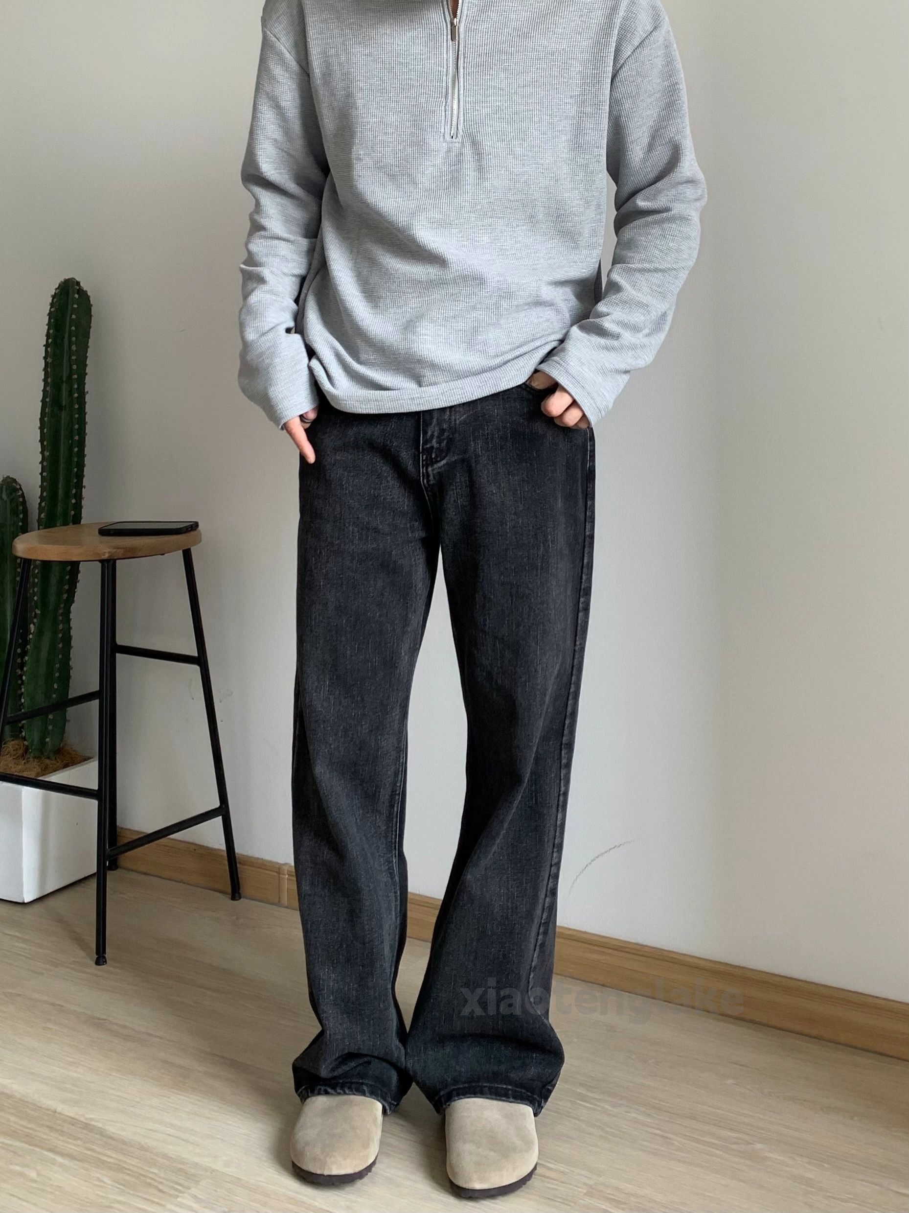 Jean × Vintage cleanfit washed faded yuppie loose baggy jeans Size US 30 / EU 46 - 4 Thumbnail
