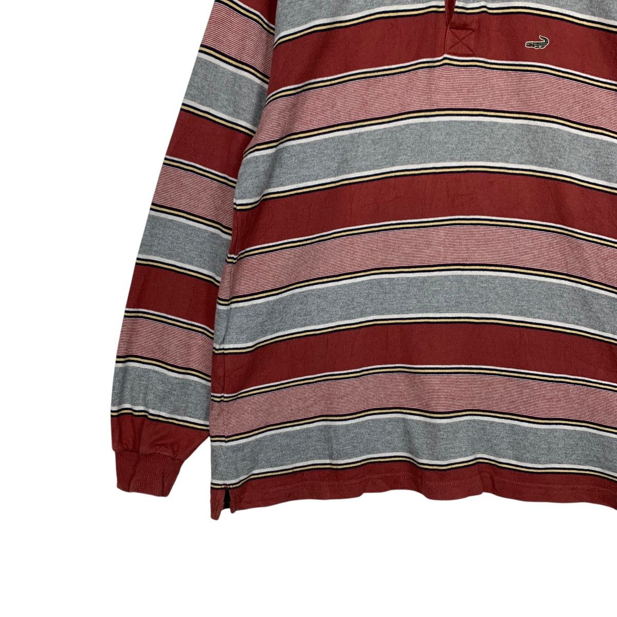 Japanese Brand Vintage 90’s CROCODILE Long Sleeve Polo Shirt #2622-C118 Size US L / EU 52-54 / 3 - 3 Thumbnail