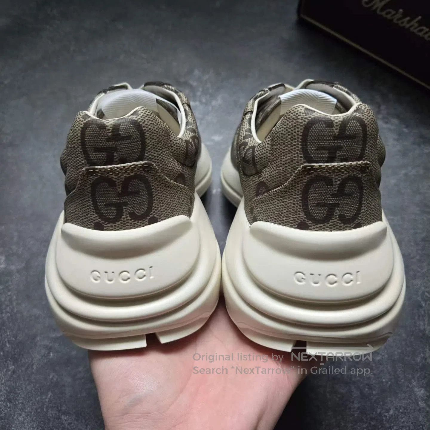 Gucci Gucci Snake Print Monogram Dad Shoes. Size US 9 / EU 42 - 4 Thumbnail